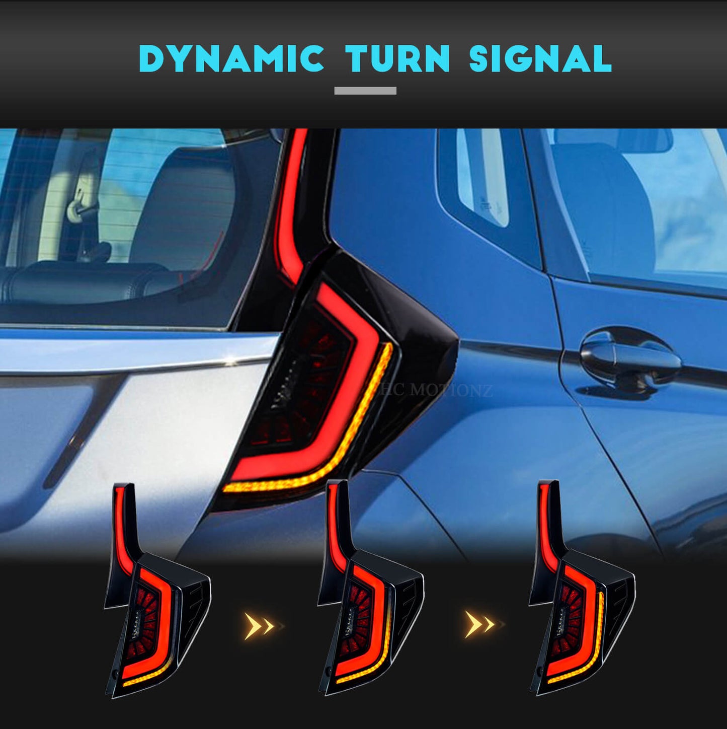 HCMOTION For Honda FIT/JAZZ 2014-2018 Taillights
