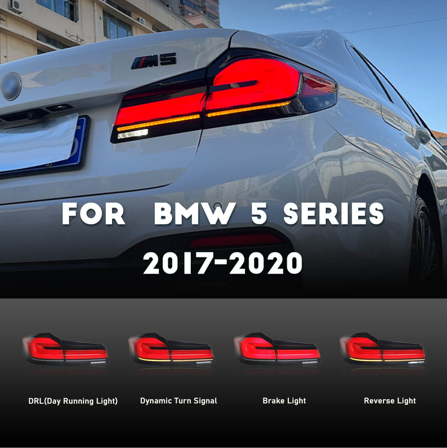HCMOTION LED Tail Lights For BMW 530 540 2017-2020