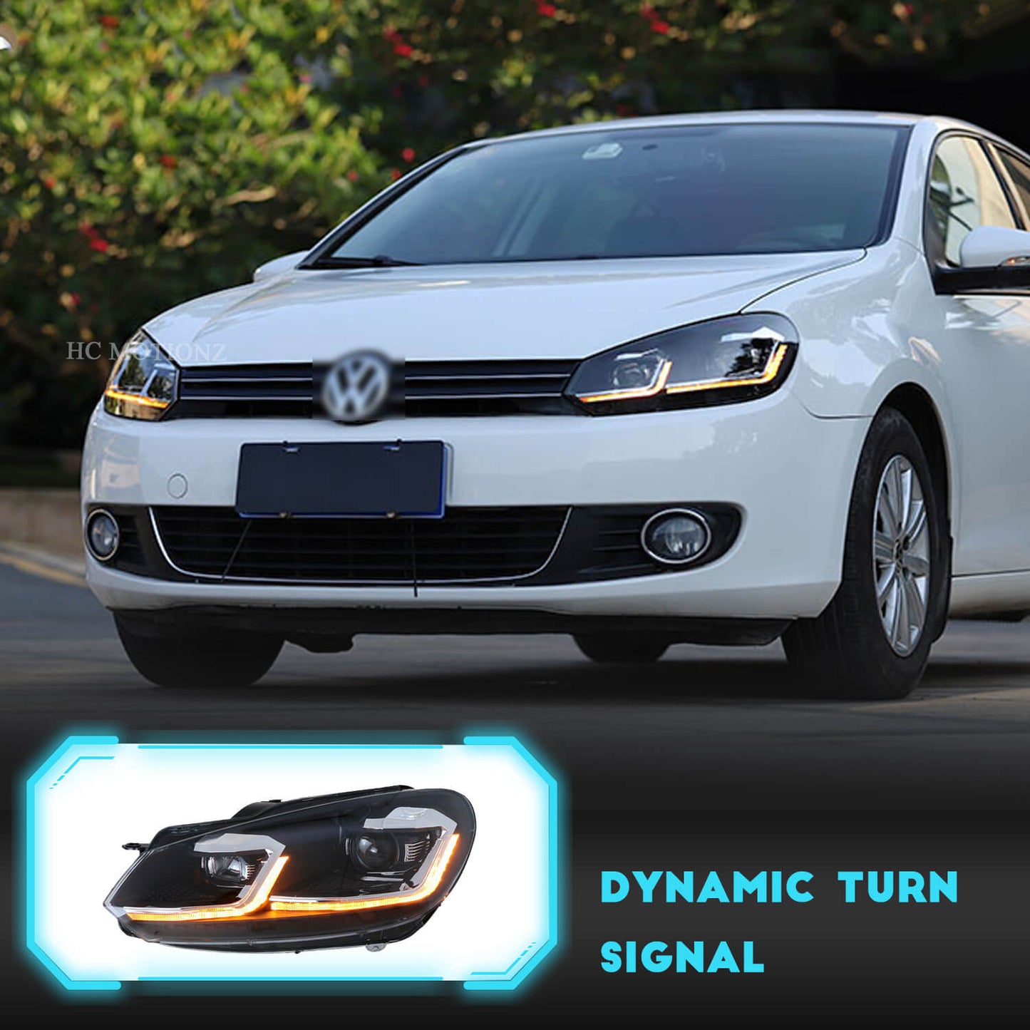 HCMOTION For 2008-2013 VW MK6 Golf 6 Projector Headlights