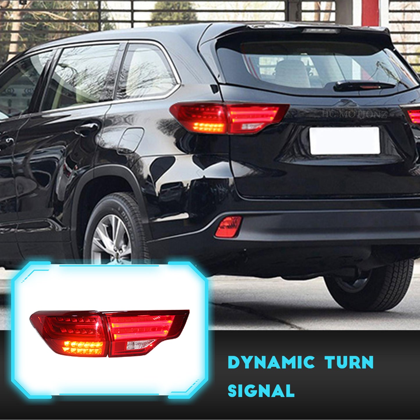 HCMOTION Taillights Fit/For Toyota Highlander 2014-2019