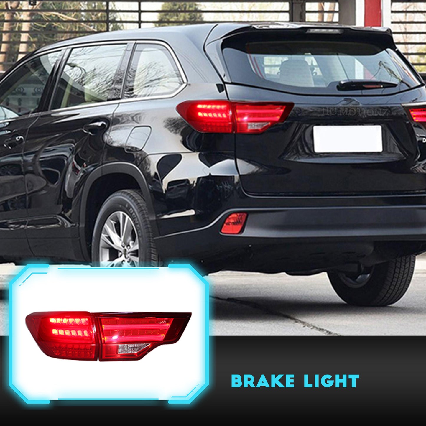 HCMOTION Taillights Fit/For Toyota Highlander 2014-2019