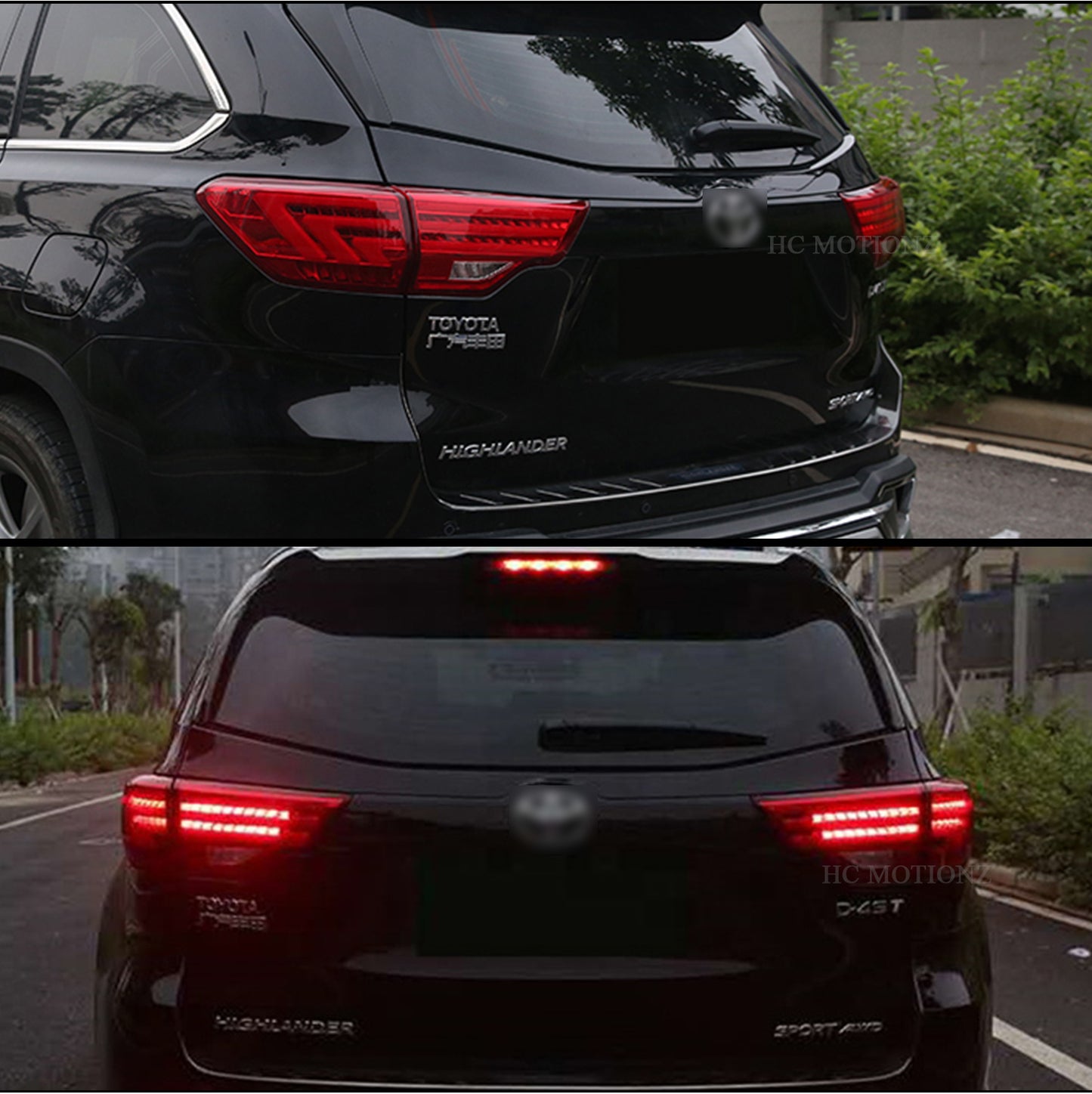 HCMOTION Taillights Fit/For Toyota Highlander 2014-2019