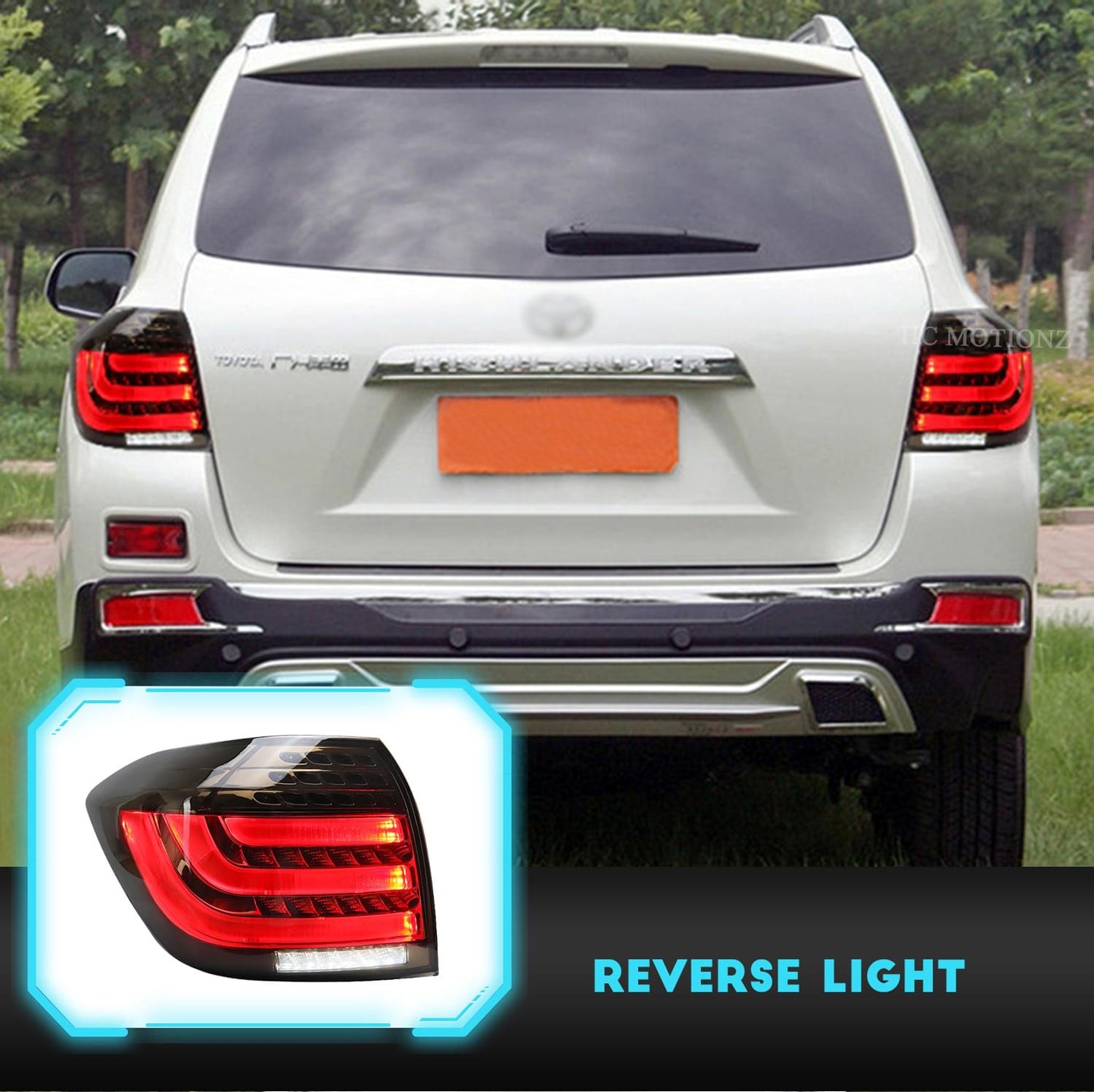 HCMOTION 2010-2014 Toyota Highlander TaiL lights