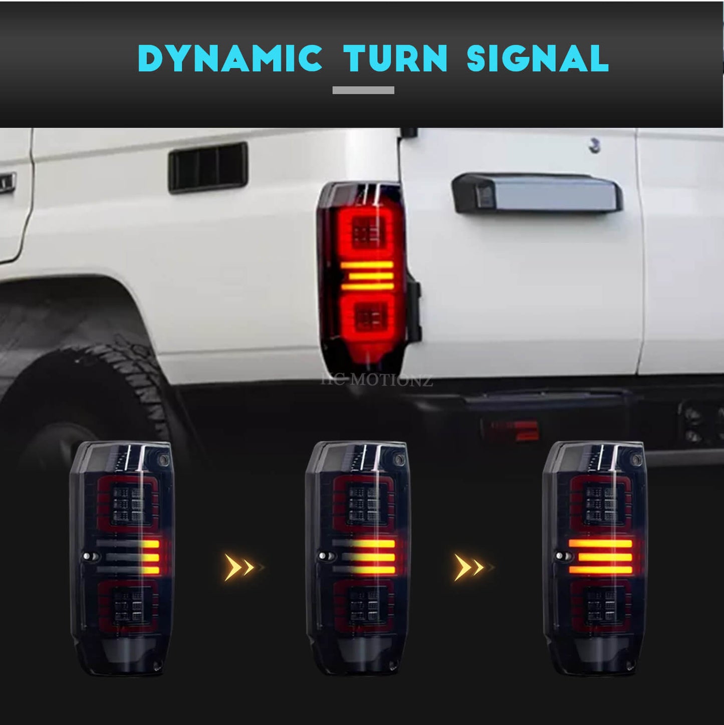 HCMOTION Full LED 1984-2021 Tail Lights For Toyota Land Cruiser