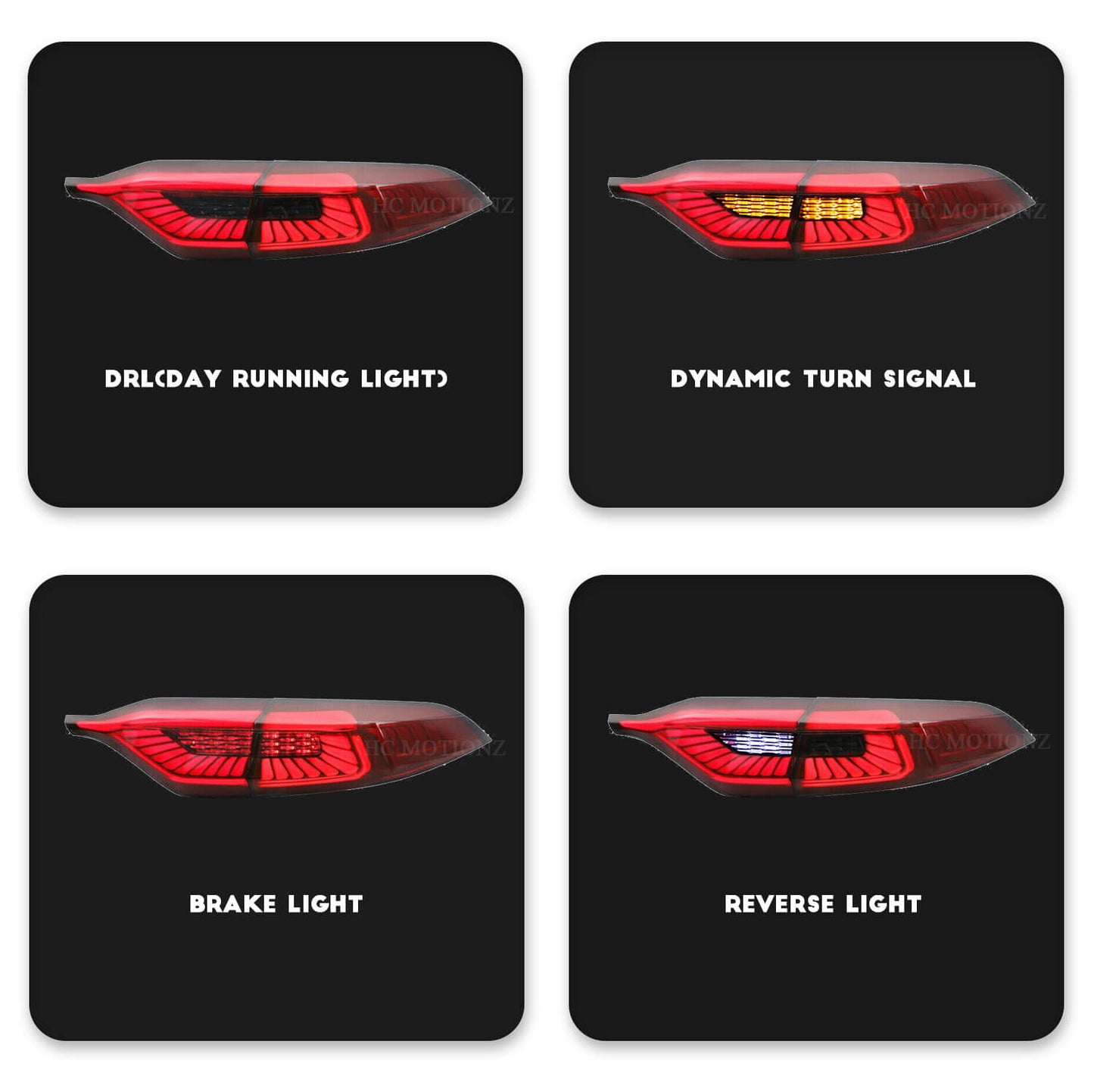 HCMOTION Taillights Fit/For Toyota Corolla 2020-2021