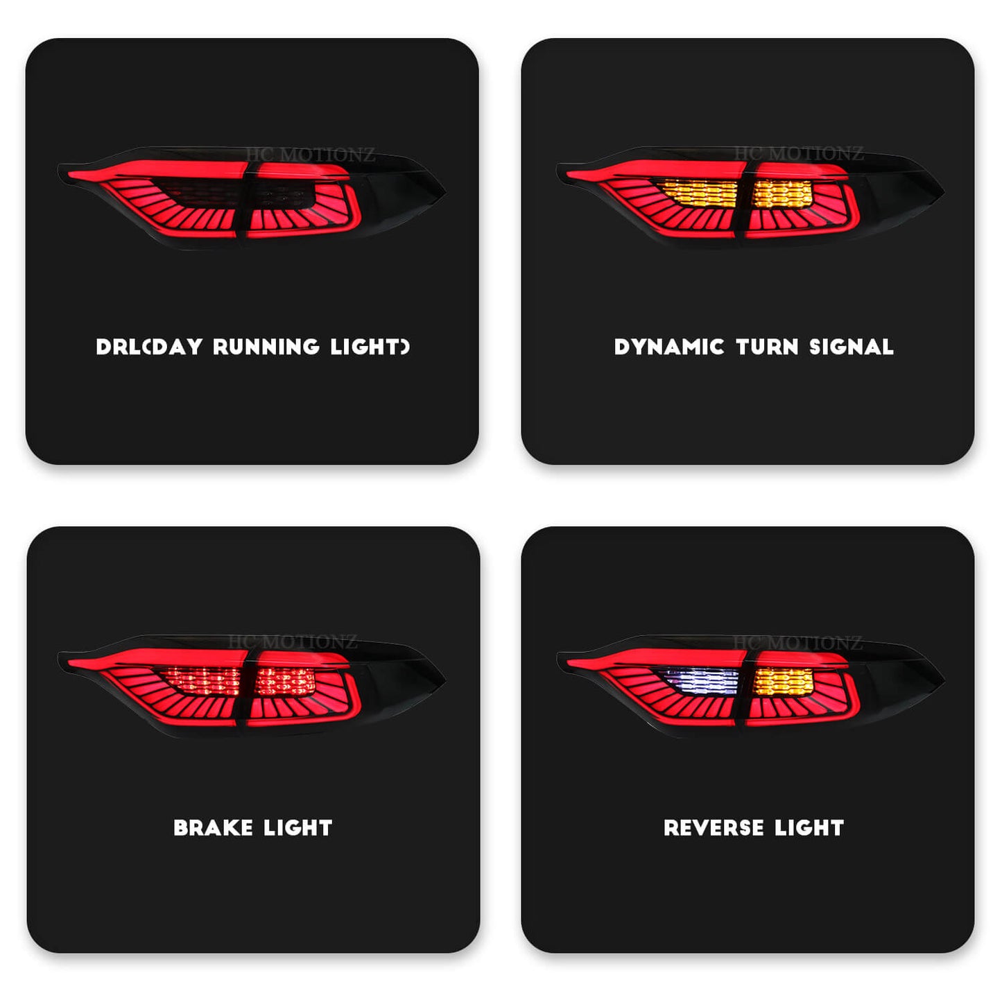 HCMOTION Taillights Fit/For Toyota Corolla 2020-2021