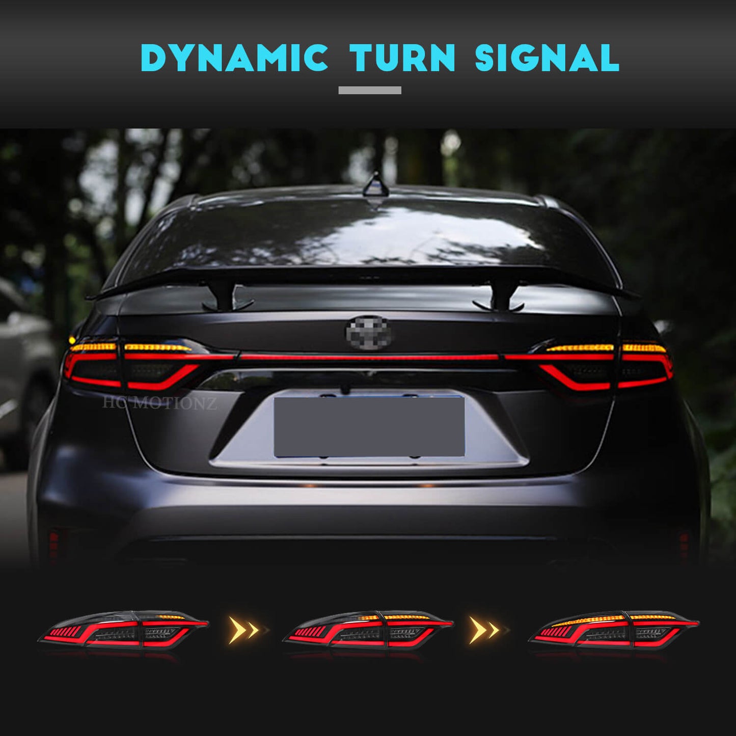 HCMOTION Taillights Fit/For Toyota US Corolla 2020-2024