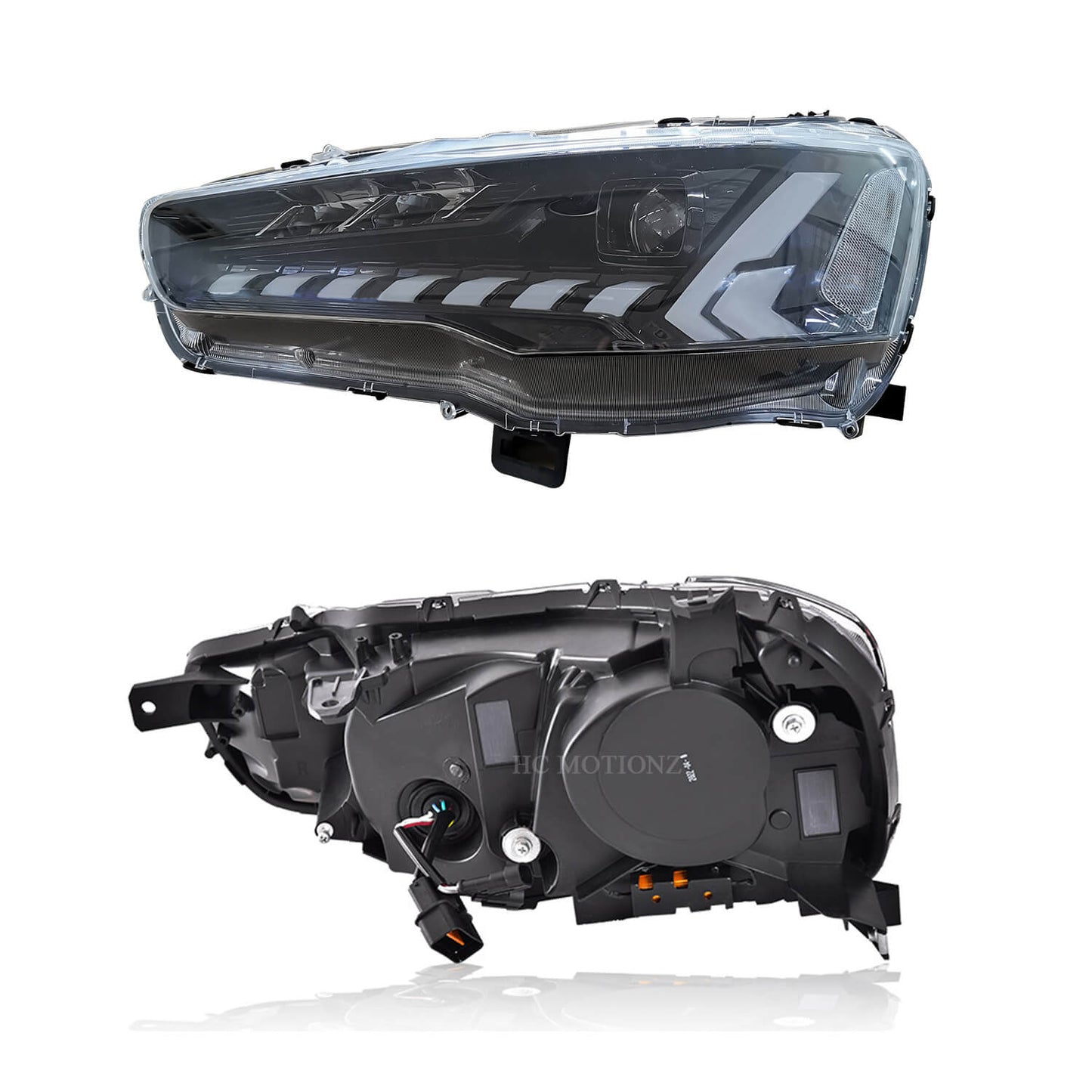 HCMOTION LED Headlights For Mitsubishi Lancer 2008-2017 Demon eyes