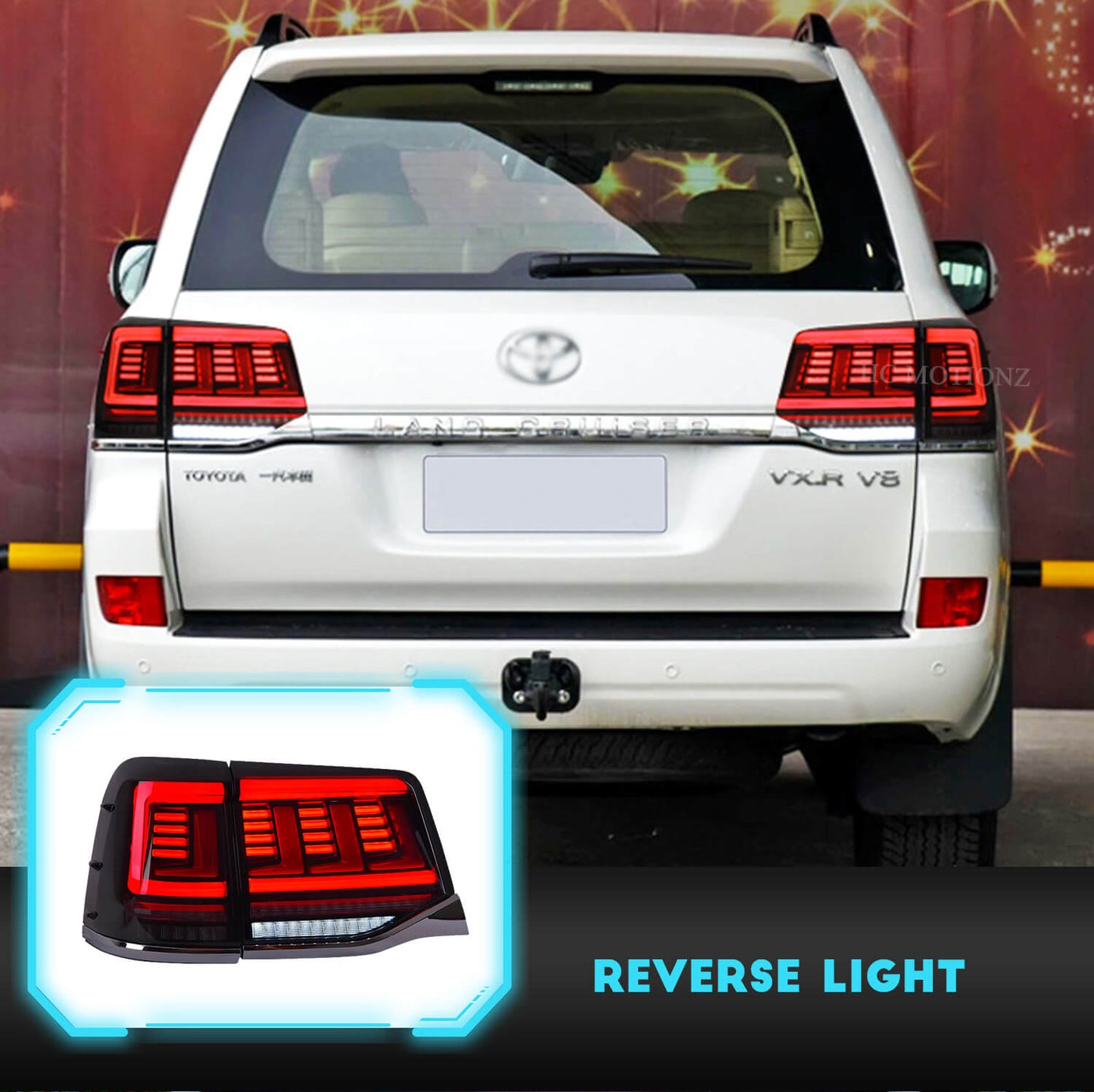 HCMOTION Tail Lamps For Toyota Land Cruiser 2016 2017 2018 2019 20020