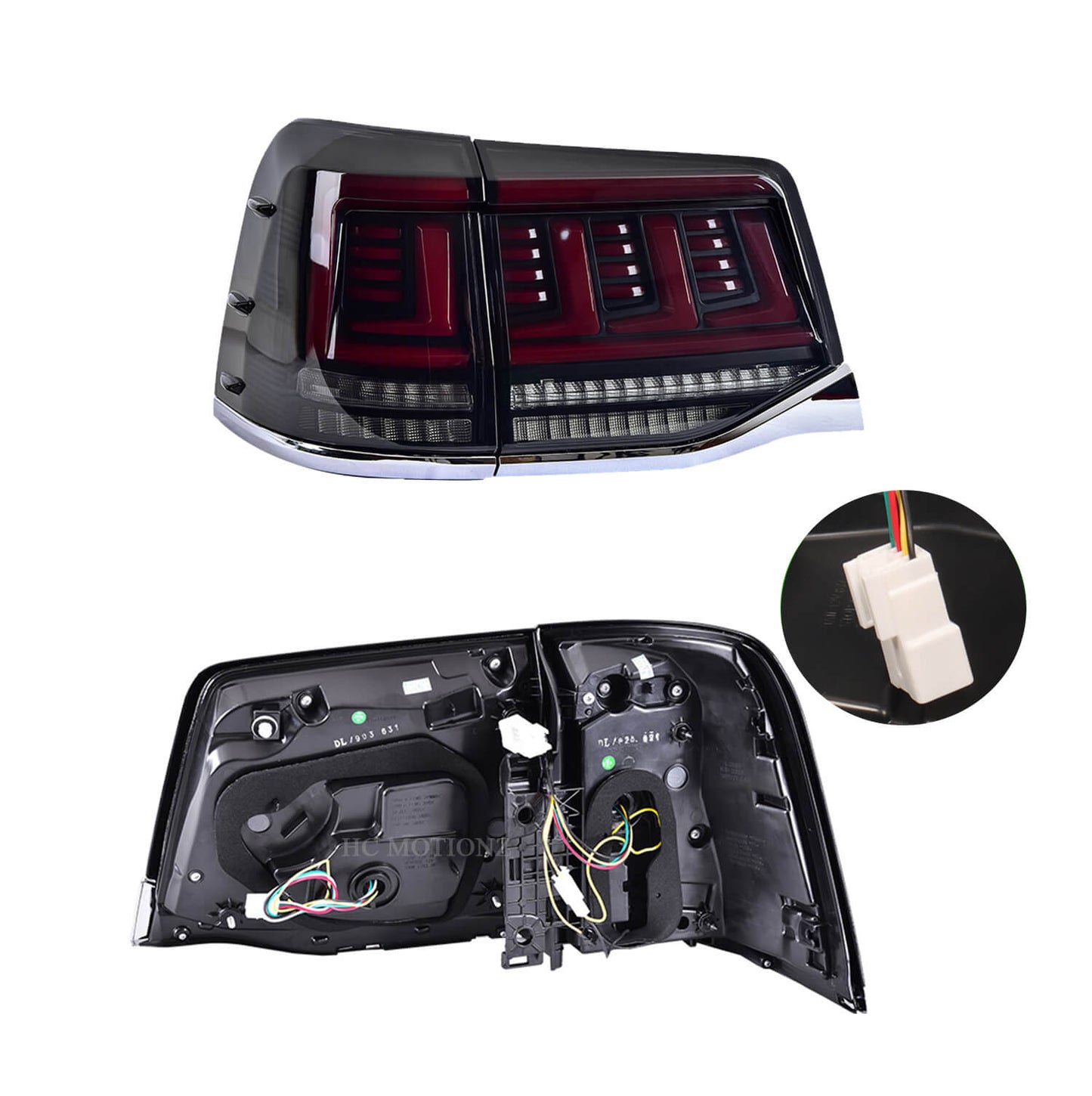 HCMOTION Tail Lamps For Toyota Land Cruiser 2016 2017 2018 2019 20020