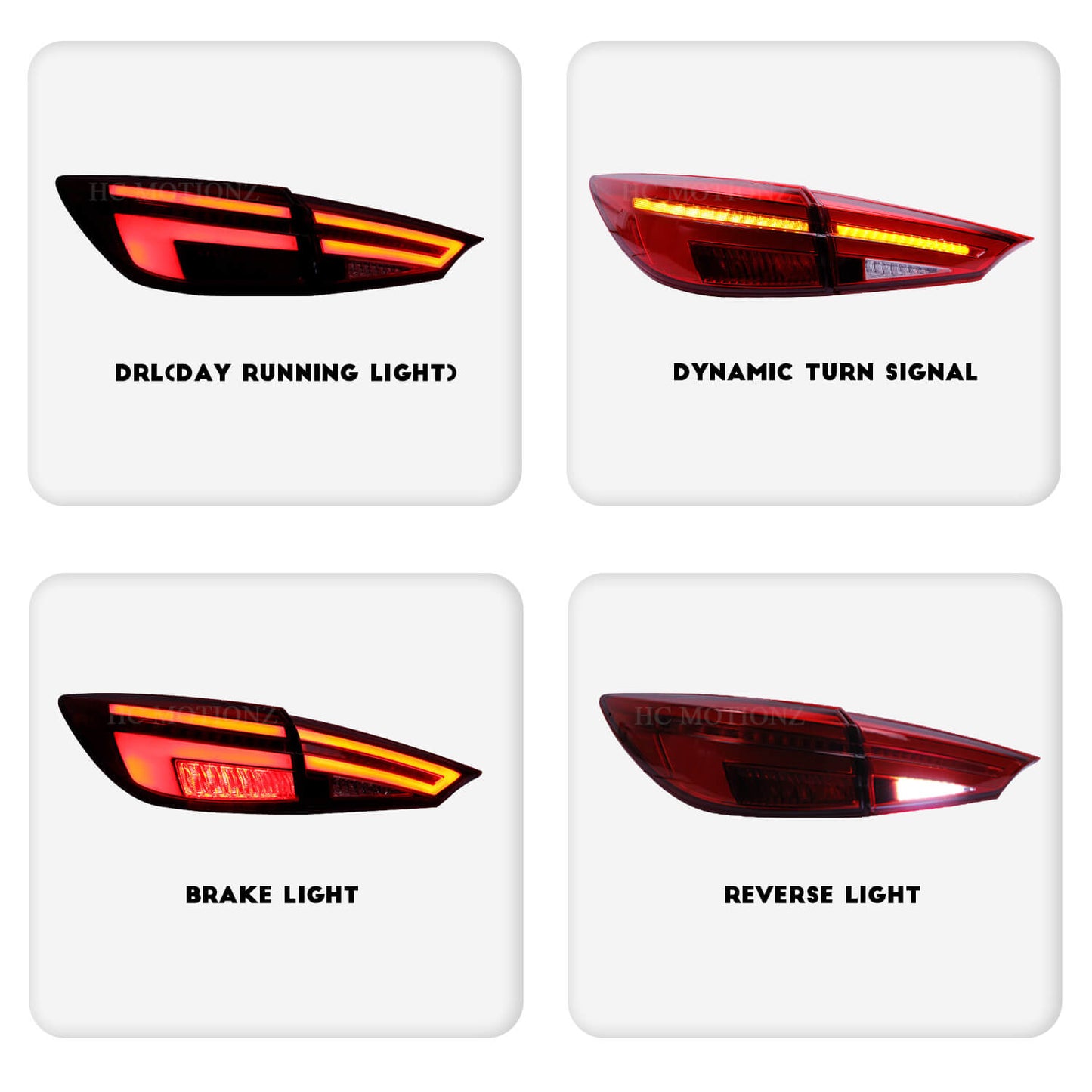 HCMOTION Tail Lights For Mazda 3/Axela 2014-2018