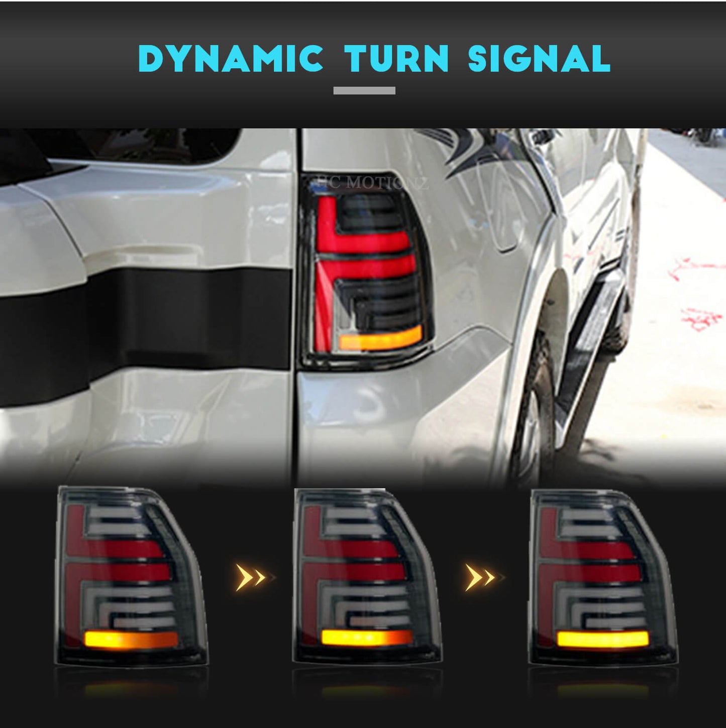 HCMOTION 2006-2021 LED Tail Lights For Mitsubishi Pajero