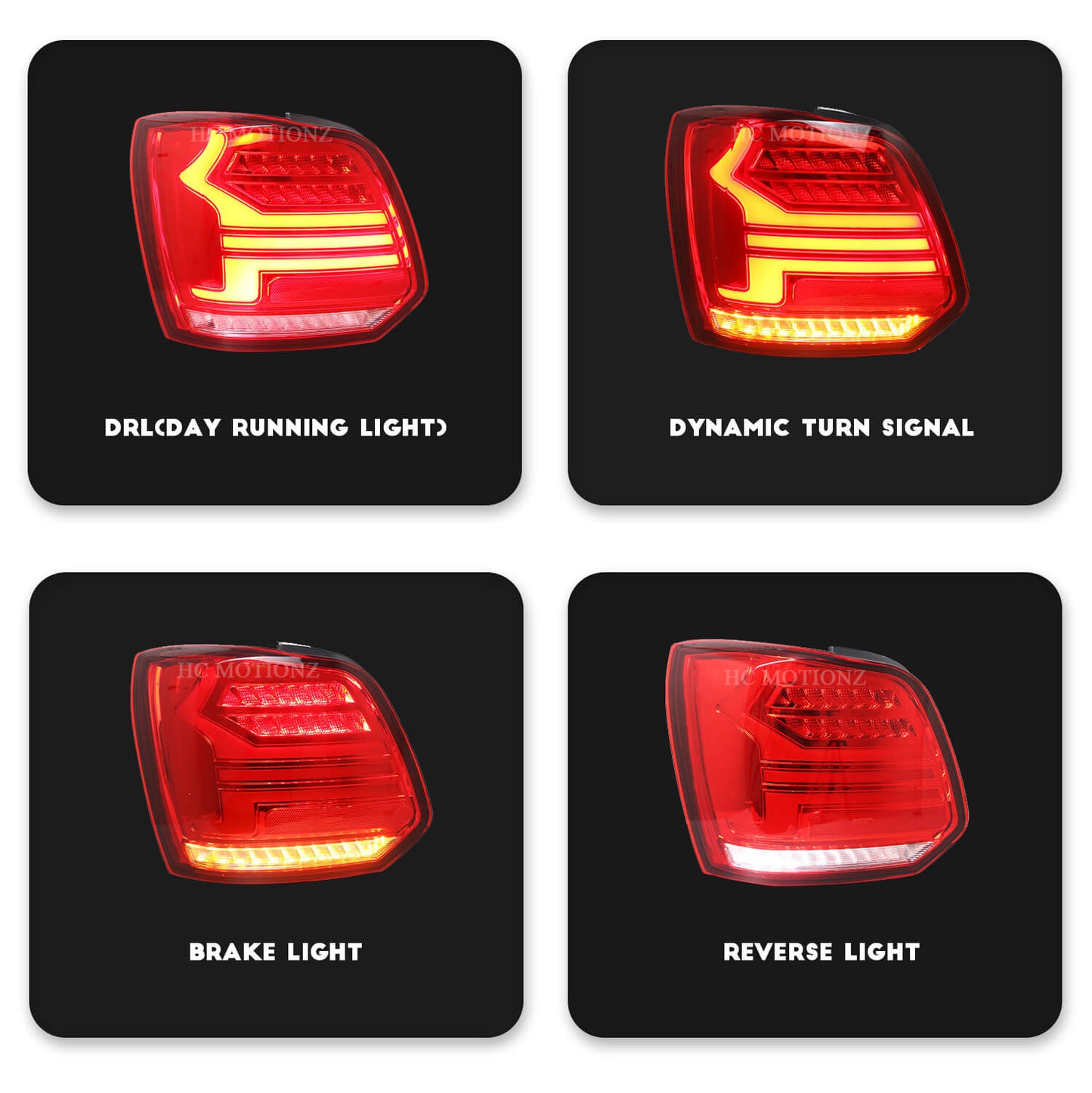 HCMOTION 2010-2018 LED Tail Lamp For VW Polo