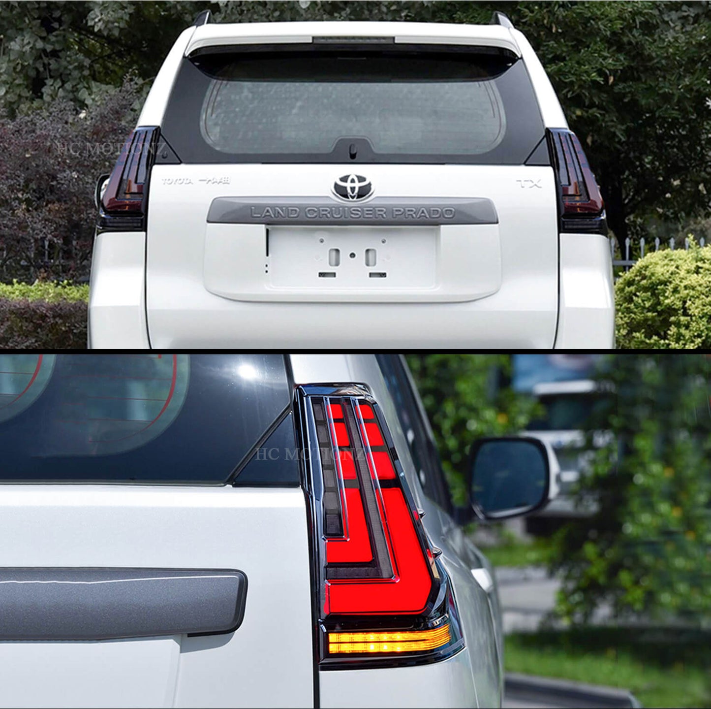 HCMOTION 2010-2021 LED Tail Lights For Toyota Land Cruiser Prado