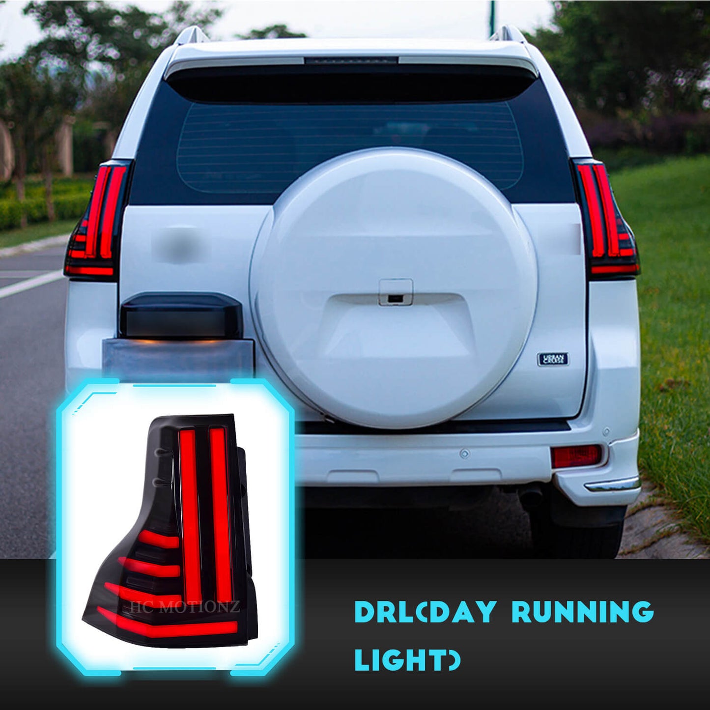 HCMOTION 2010-2021 LED Tail Lights For Toyota Land Cruiser Prado