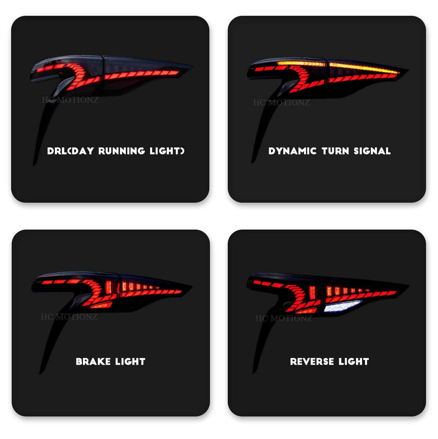 HCMOTION 2021-2022 Toyota Sienna Tail Lights