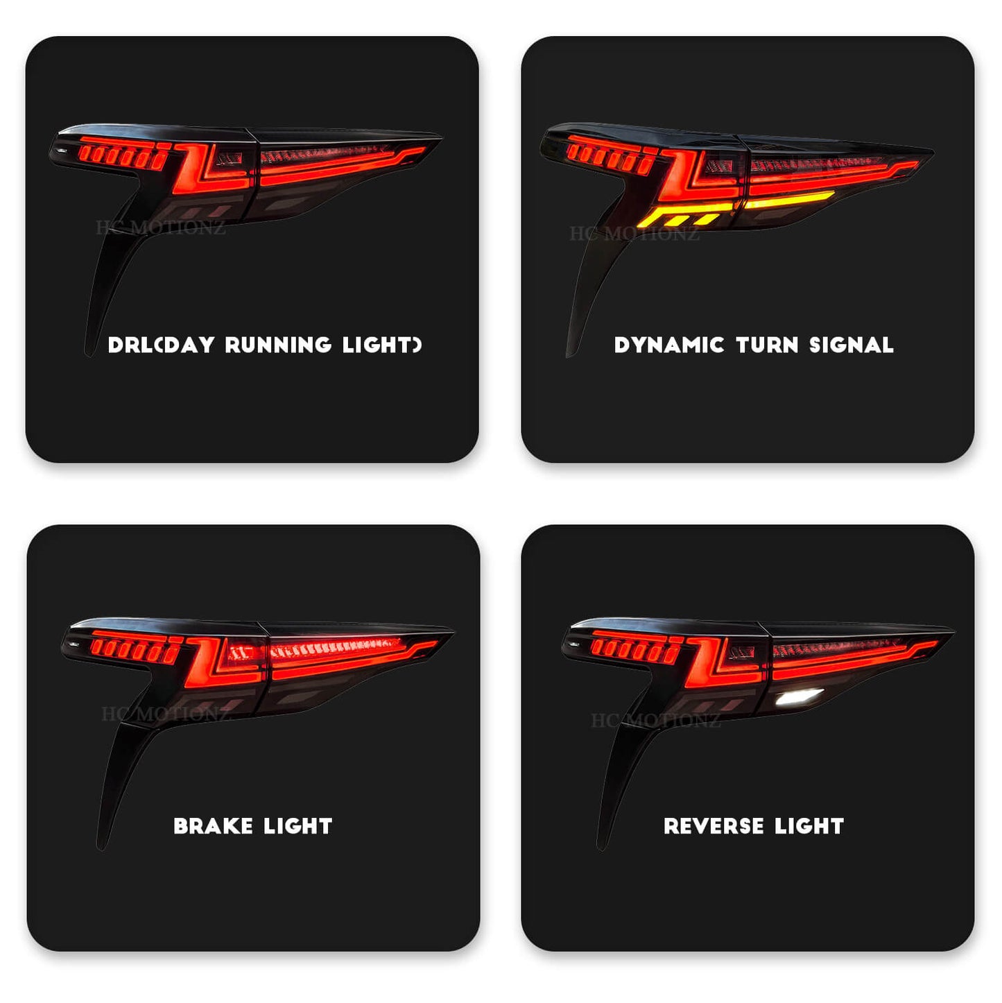 HCMOTION 2021-2022 Toyota Sienna Tail Lights