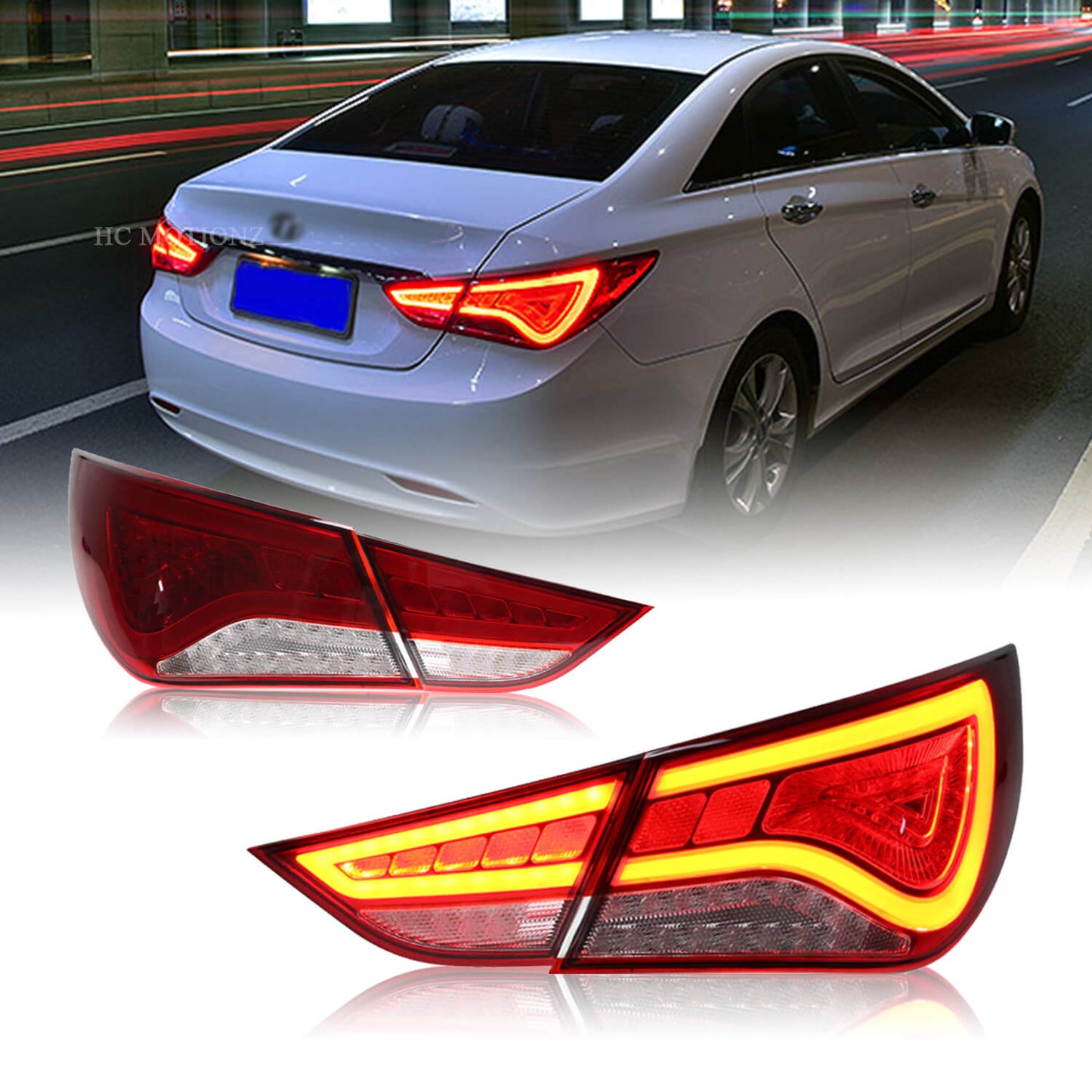 HCMOTION For Hyundai Sonata 8th 2011-2014 Tail lights