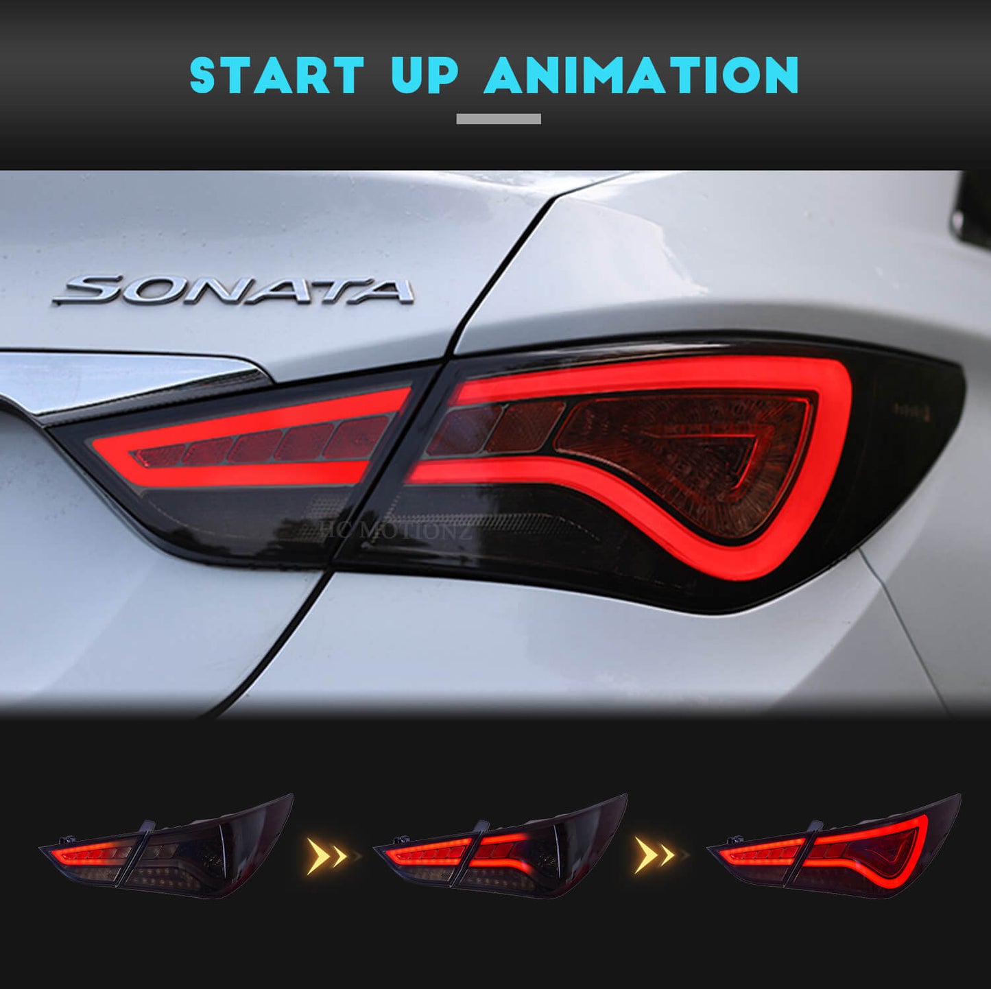 HCMOTION For Hyundai Sonata 8th 2011-2014 Tail lights