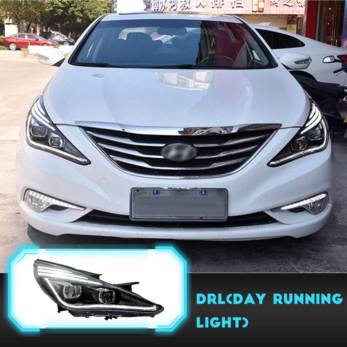 HCMOTION For Hyundai Sonata 8th 2011-2014 Head lights