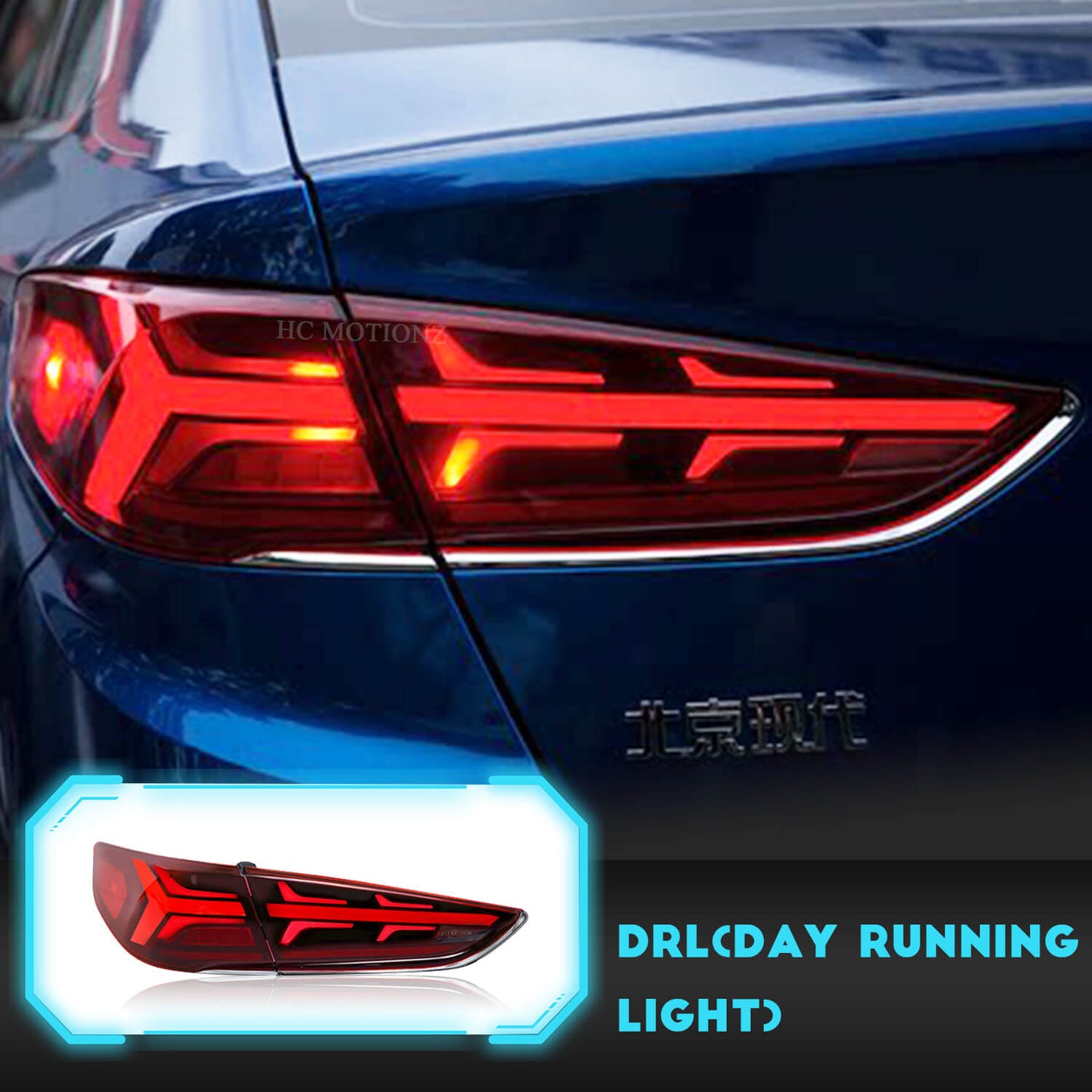 HCMOTION Taillights Fit Hyundai Sonata 2017-2019