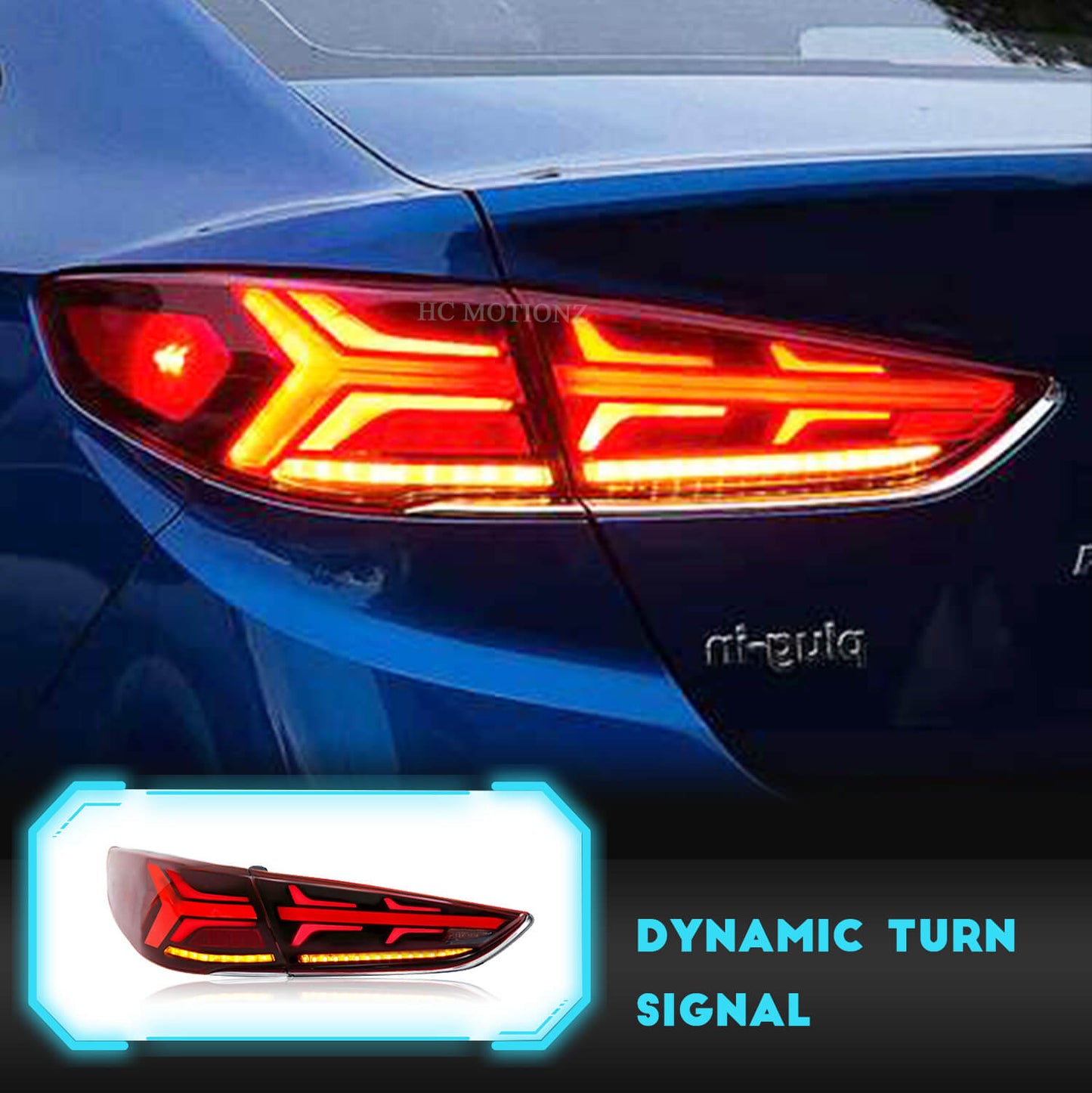HCMOTION Taillights Fit Hyundai Sonata 2017-2019