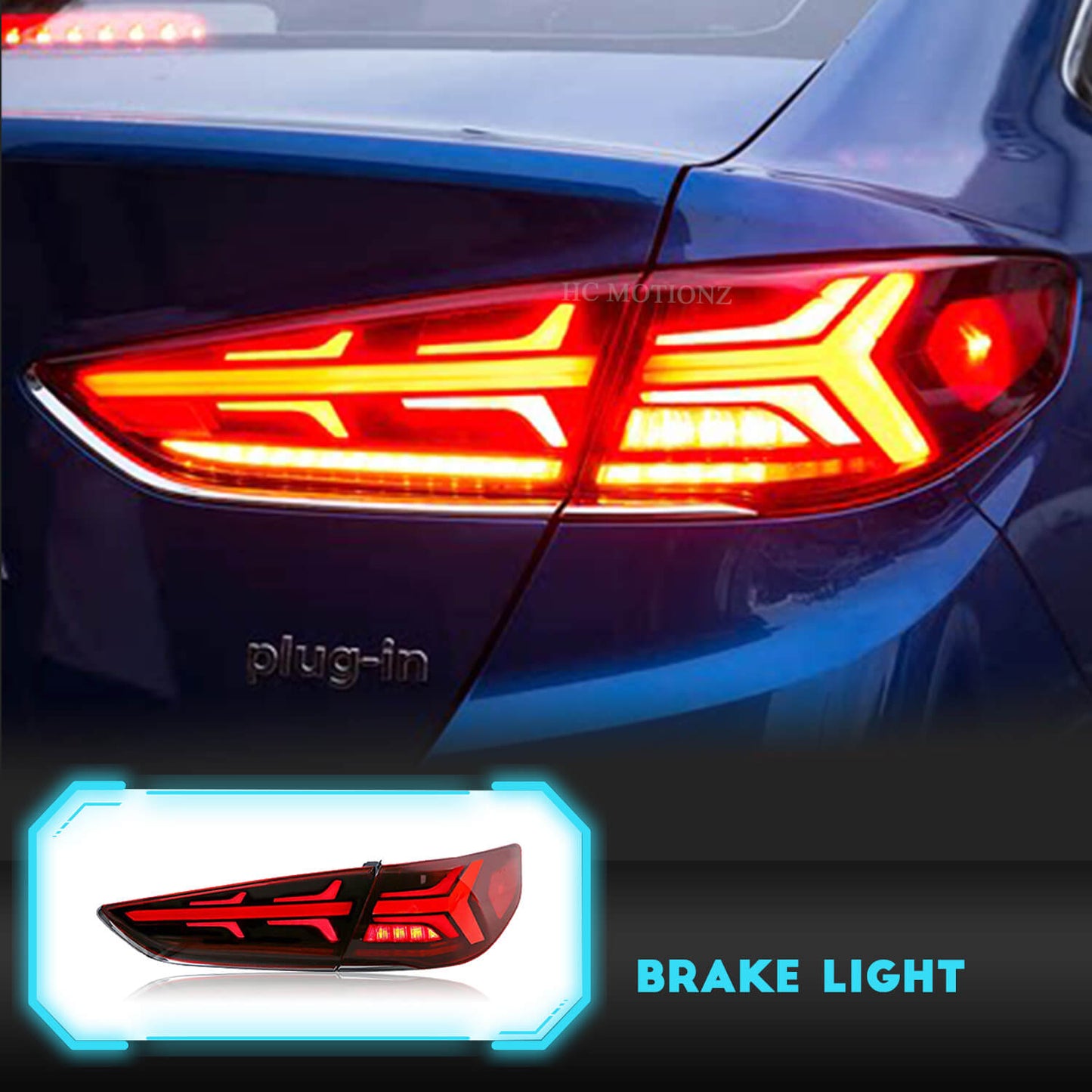 HCMOTION Taillights Fit Hyundai Sonata 2017-2019