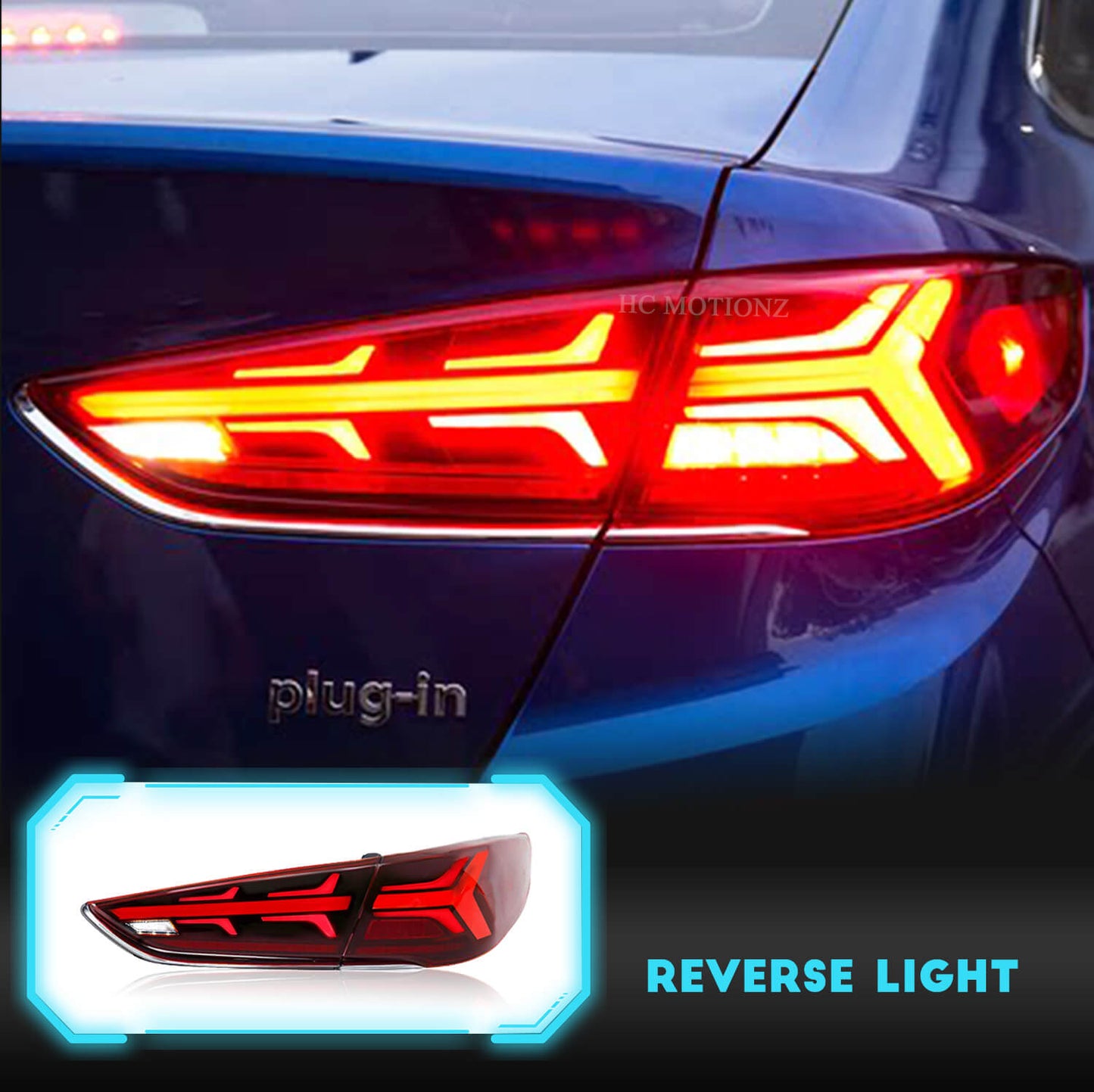 HCMOTION Taillights Fit Hyundai Sonata 2017-2019