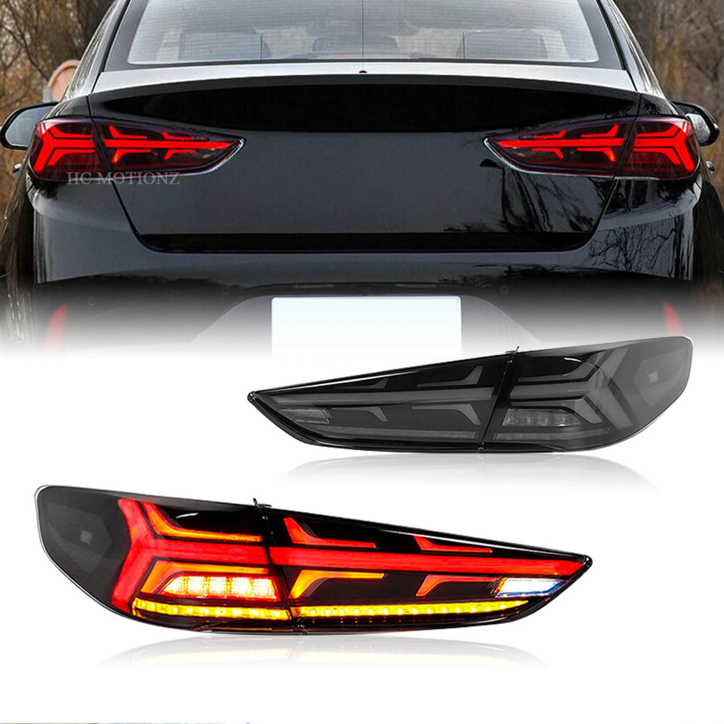 HCMOTION Taillights Fit Hyundai Sonata 2017-2019