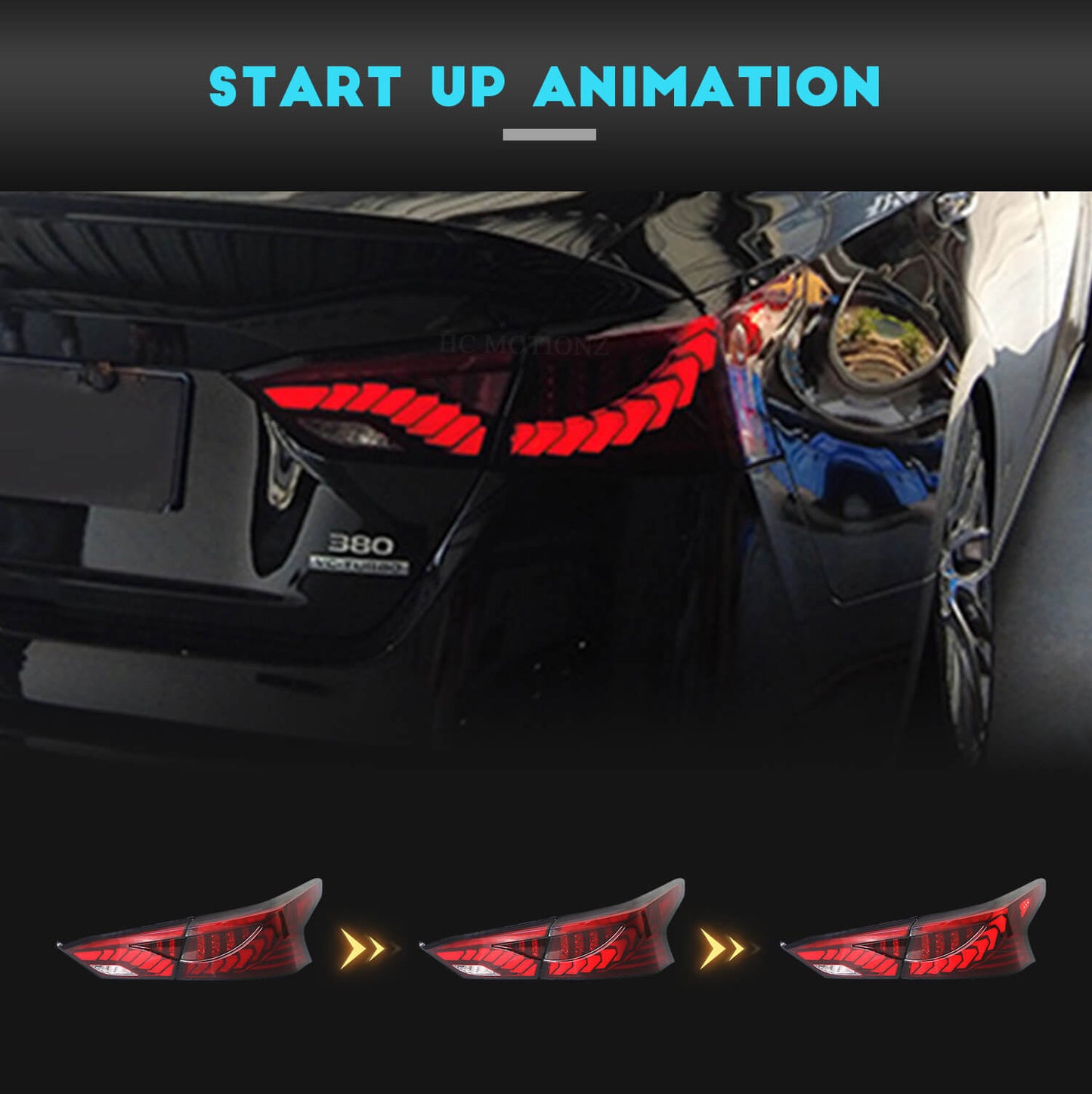 HCMOTION LED Tail Lights For Nissan Altima 19-21