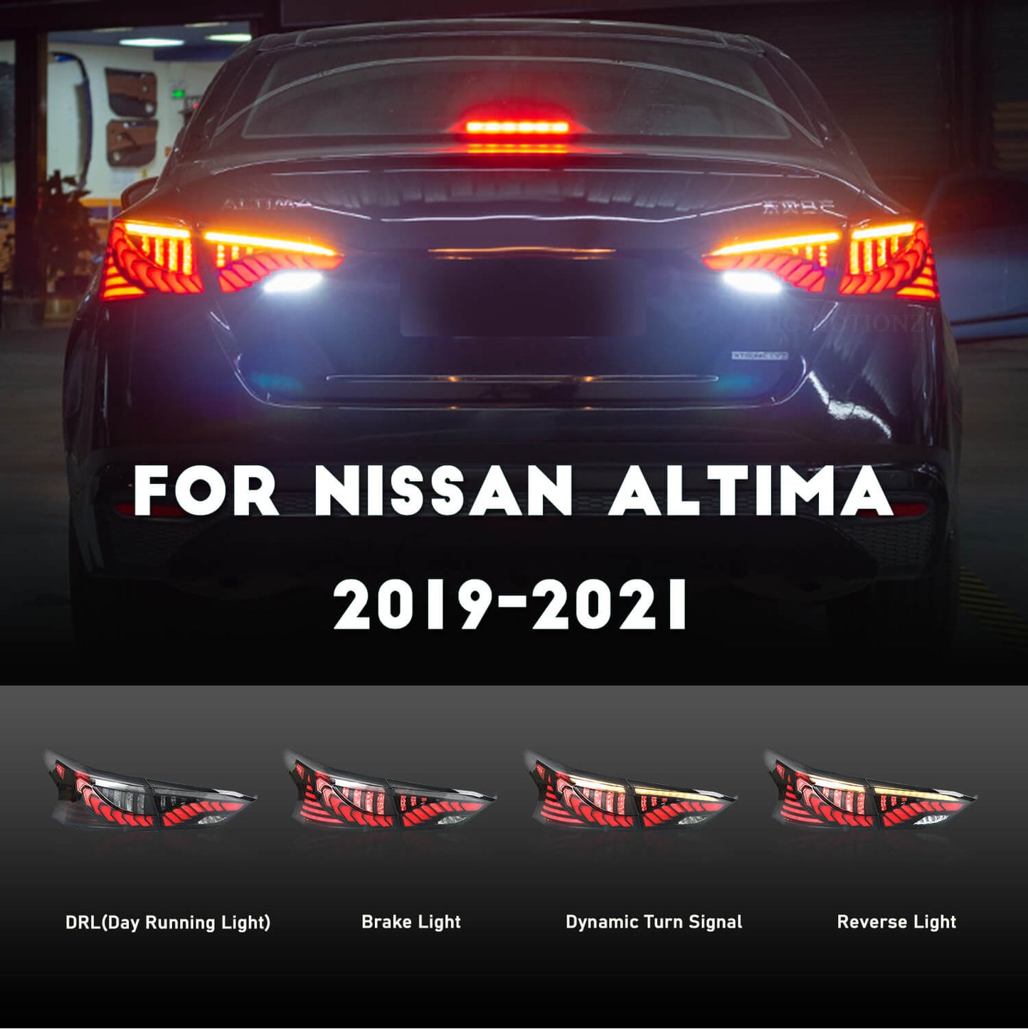 HCMOTION LED Tail Lights For Nissan Altima 19-21