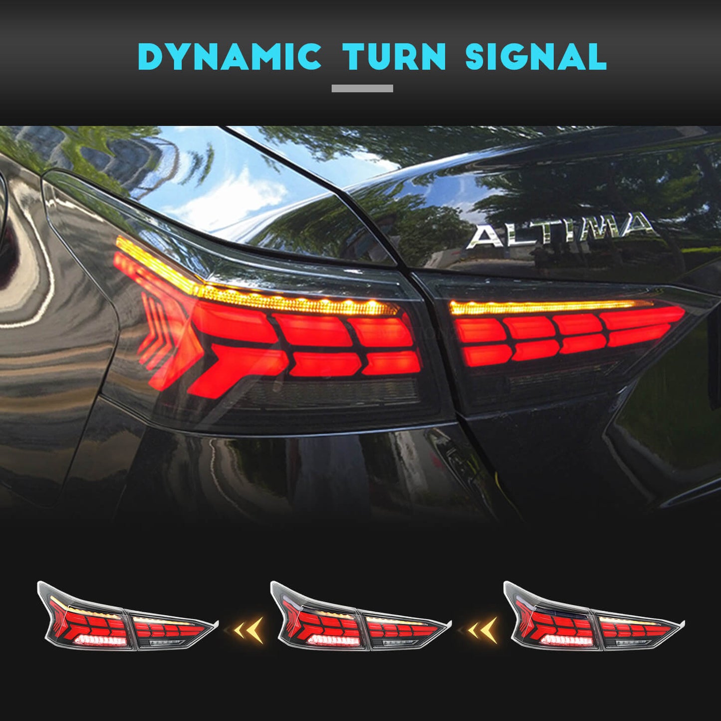 HCMOTION LED Tail Lights For Nissan Altima 19-21
