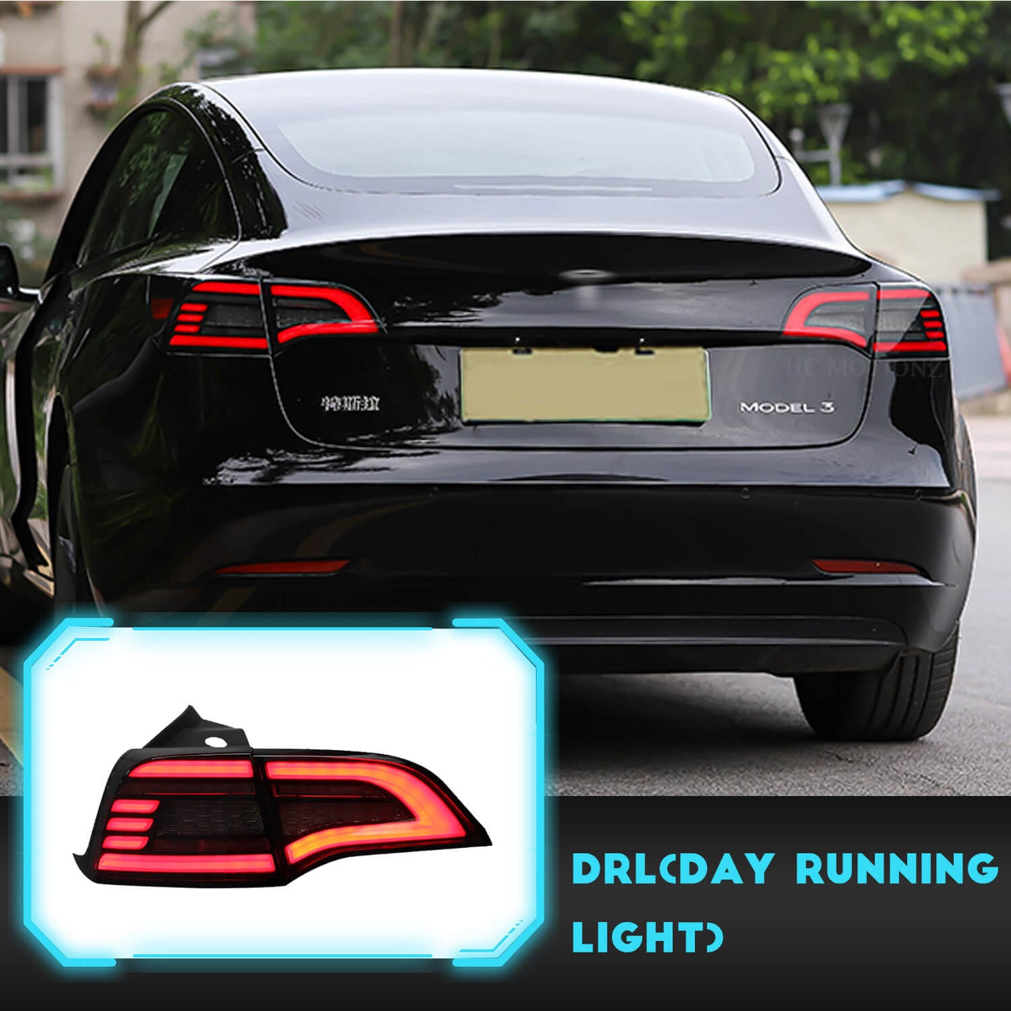 HCMOTION LED Tail Lights For Tesla Model 3 Model Y