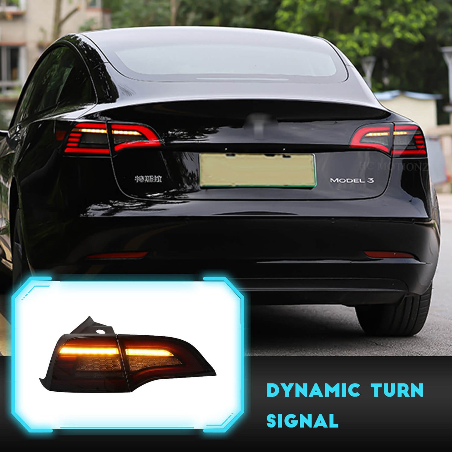 HCMOTION LED Tail Lights For Tesla Model 3 Model Y