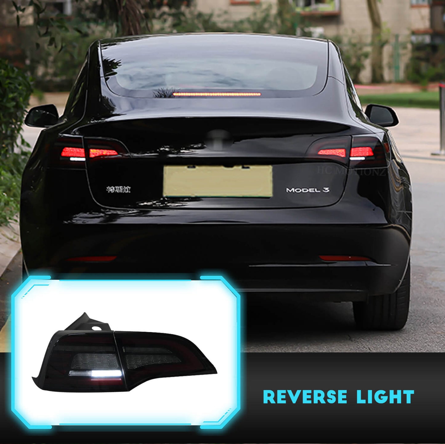 HCMOTION LED Tail Lights For Tesla Model 3 Model Y