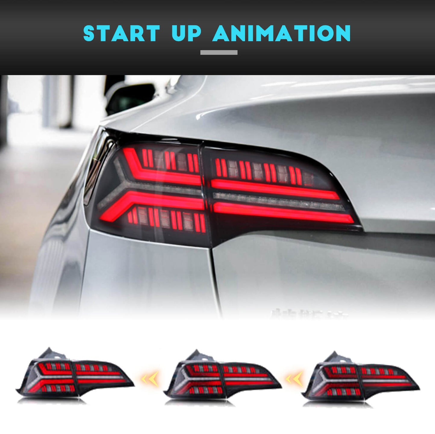 HCMOTION LED Tail Lights For Tesla Model 3 Model Y