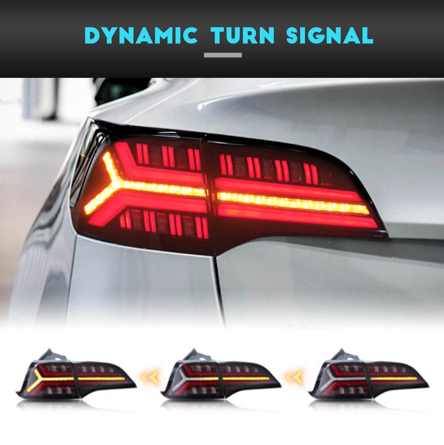 HCMOTION LED Tail Lights For Tesla Model 3 Model Y