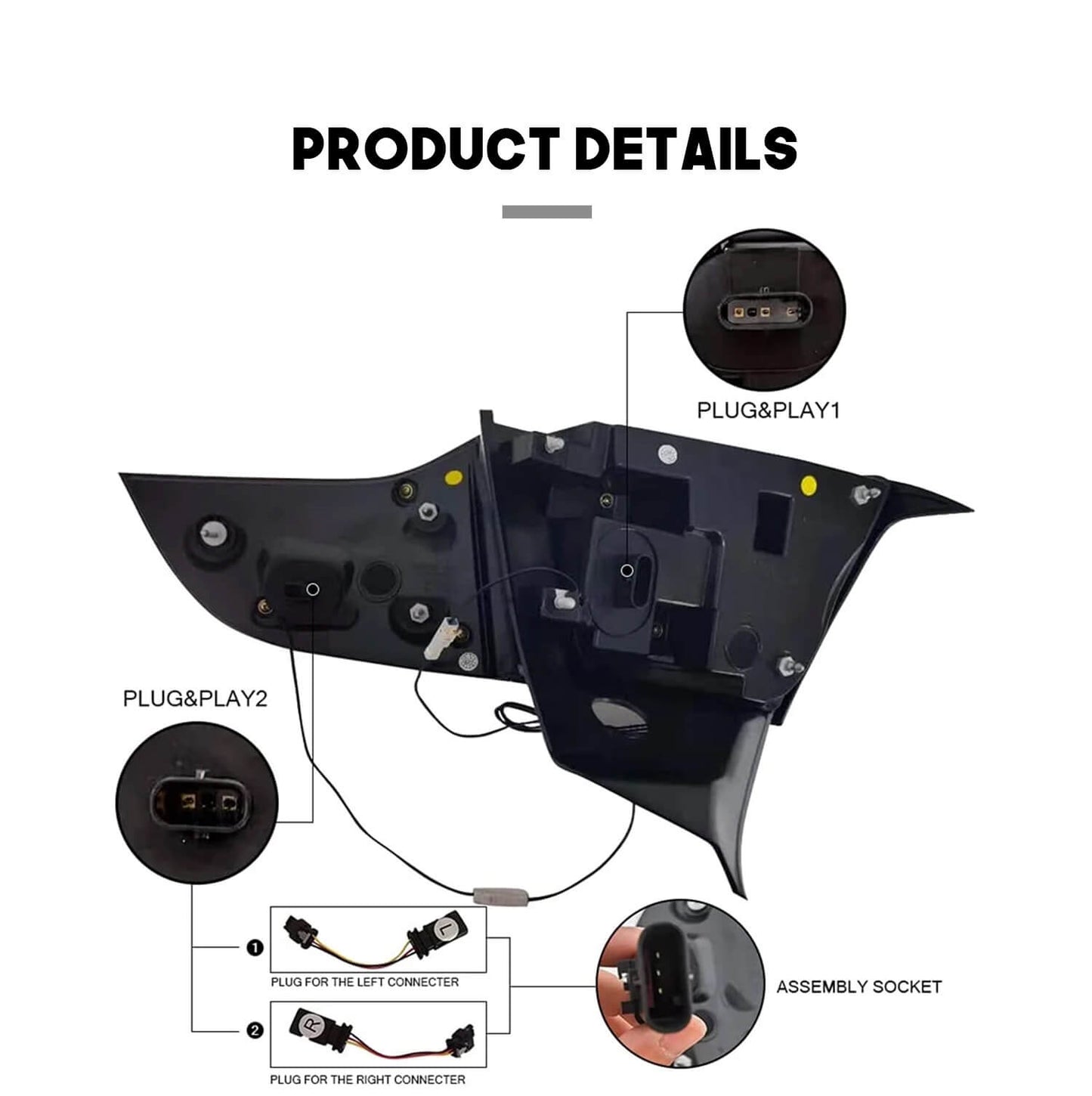 HCMOTION LED Tail Lights For Tesla Model 3 Model Y