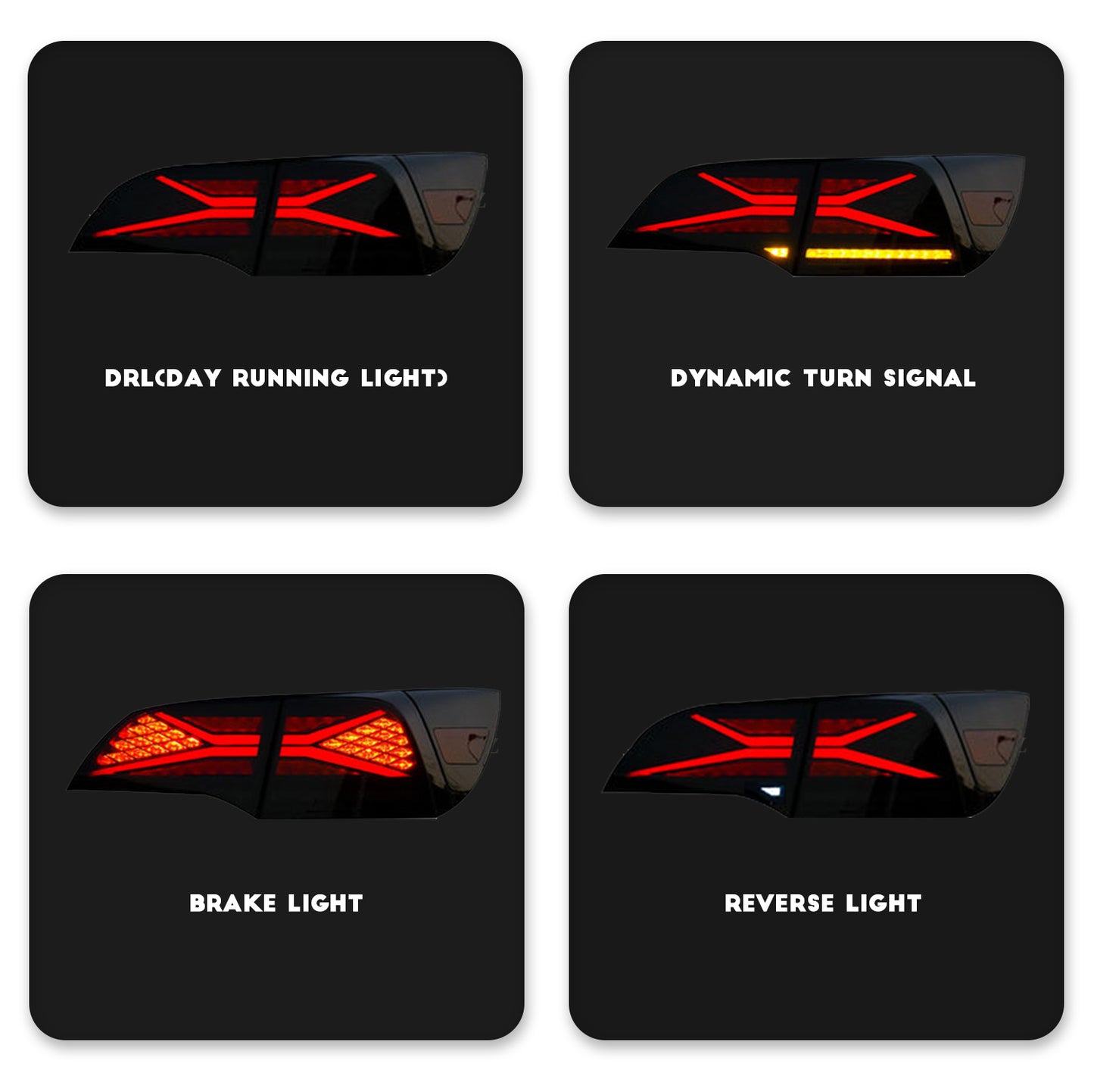 HCMOTIONZ LED Tail Lights For Tesla Model 3 Model Y 2017 2018 2019 2020 2021 With Start Up Animation