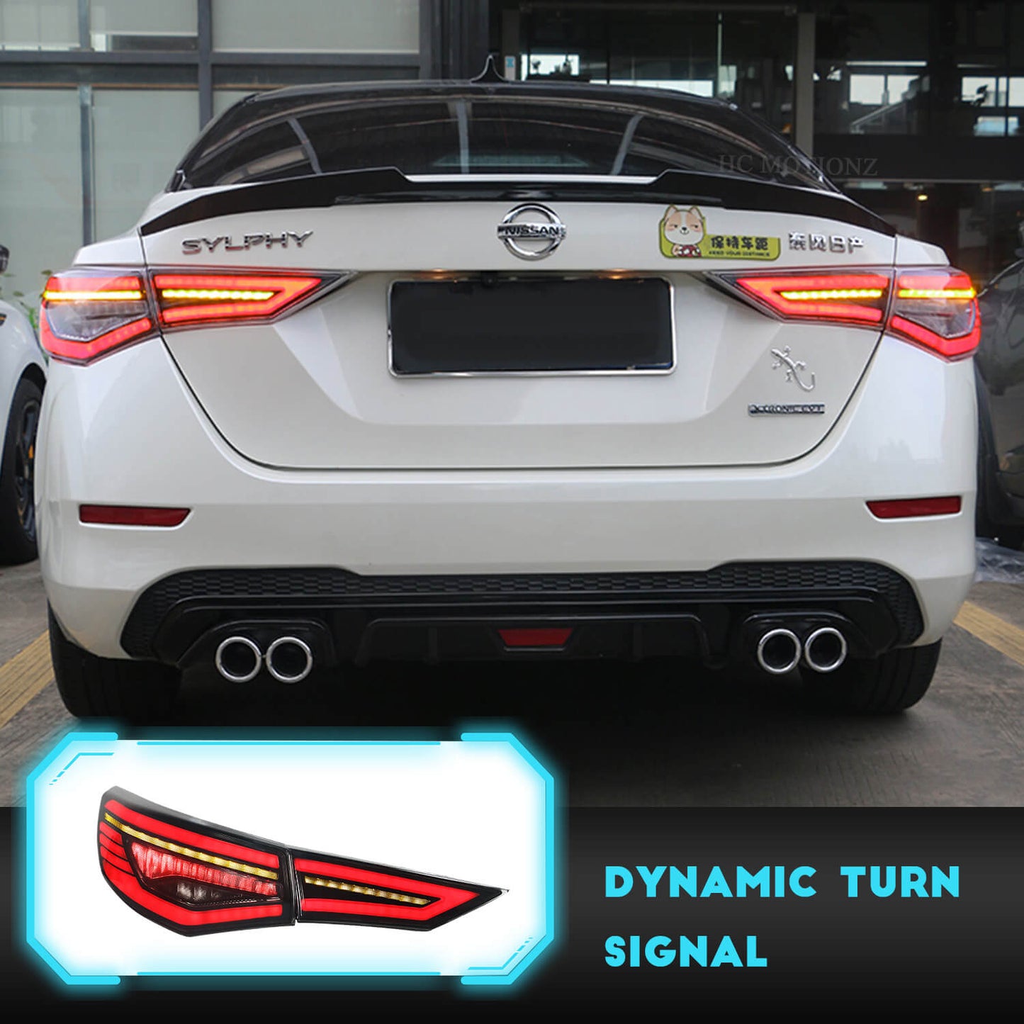 HCMOTION LED Tail Lights For Nissan Sylphy 2019-2022