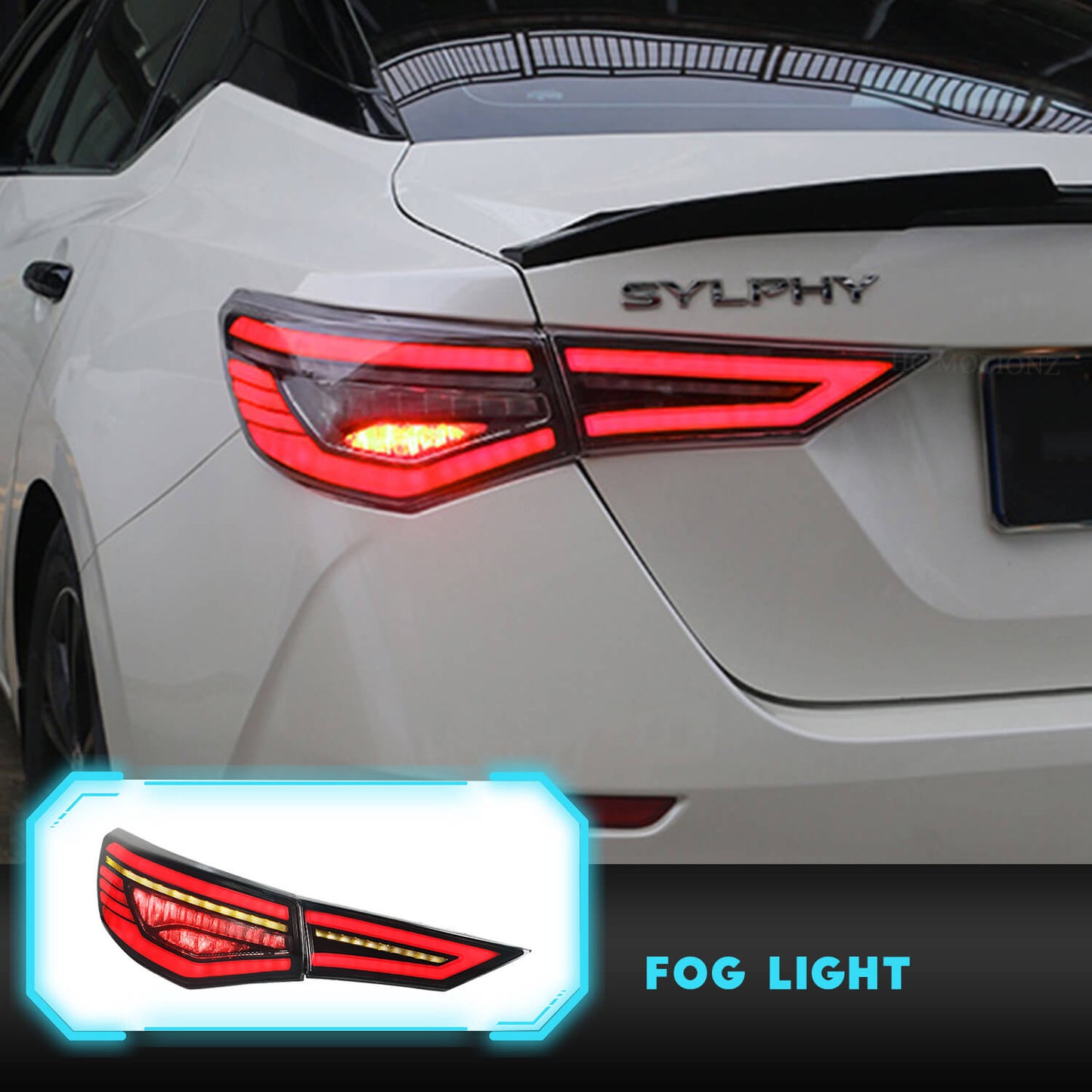 HCMOTION LED Tail Lights For Nissan Sylphy 2019-2022