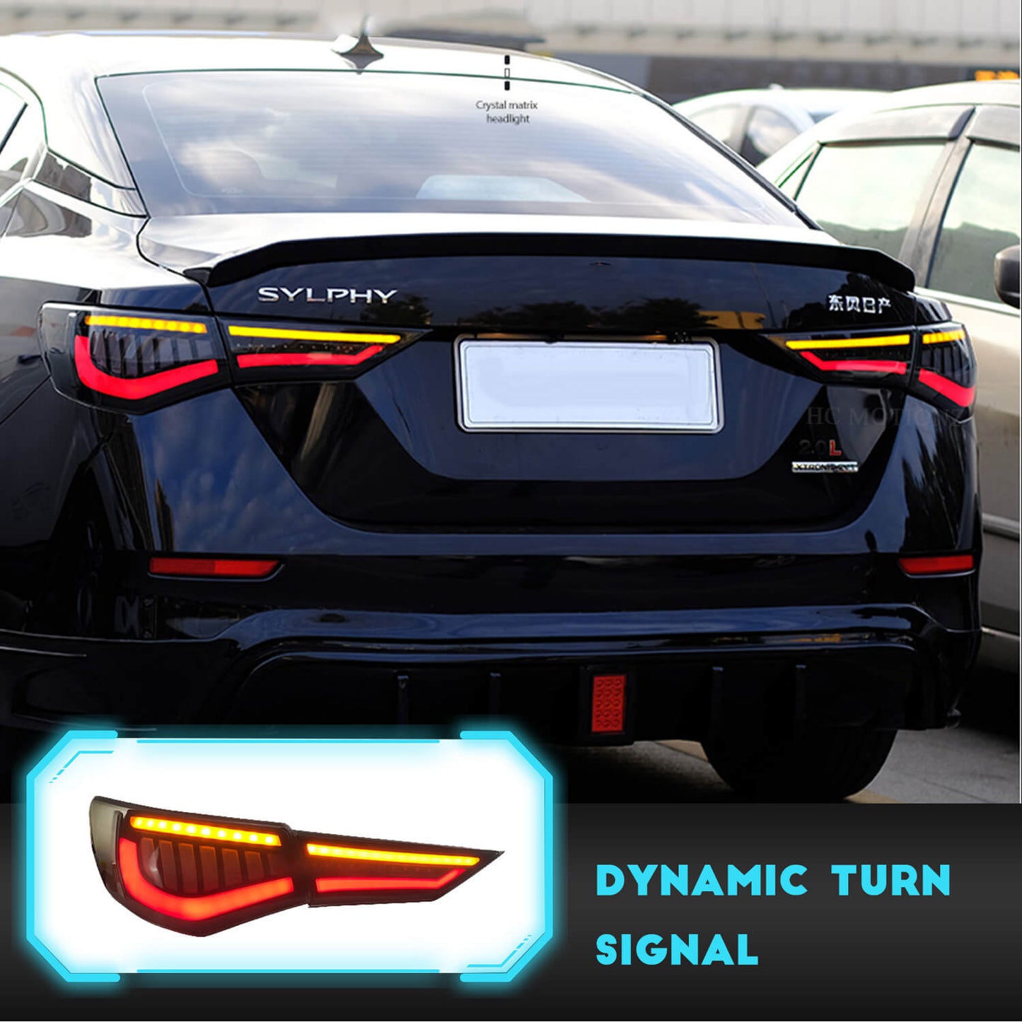 HCMOTION LED Tail Lights For Nissan Sylphy 19-22