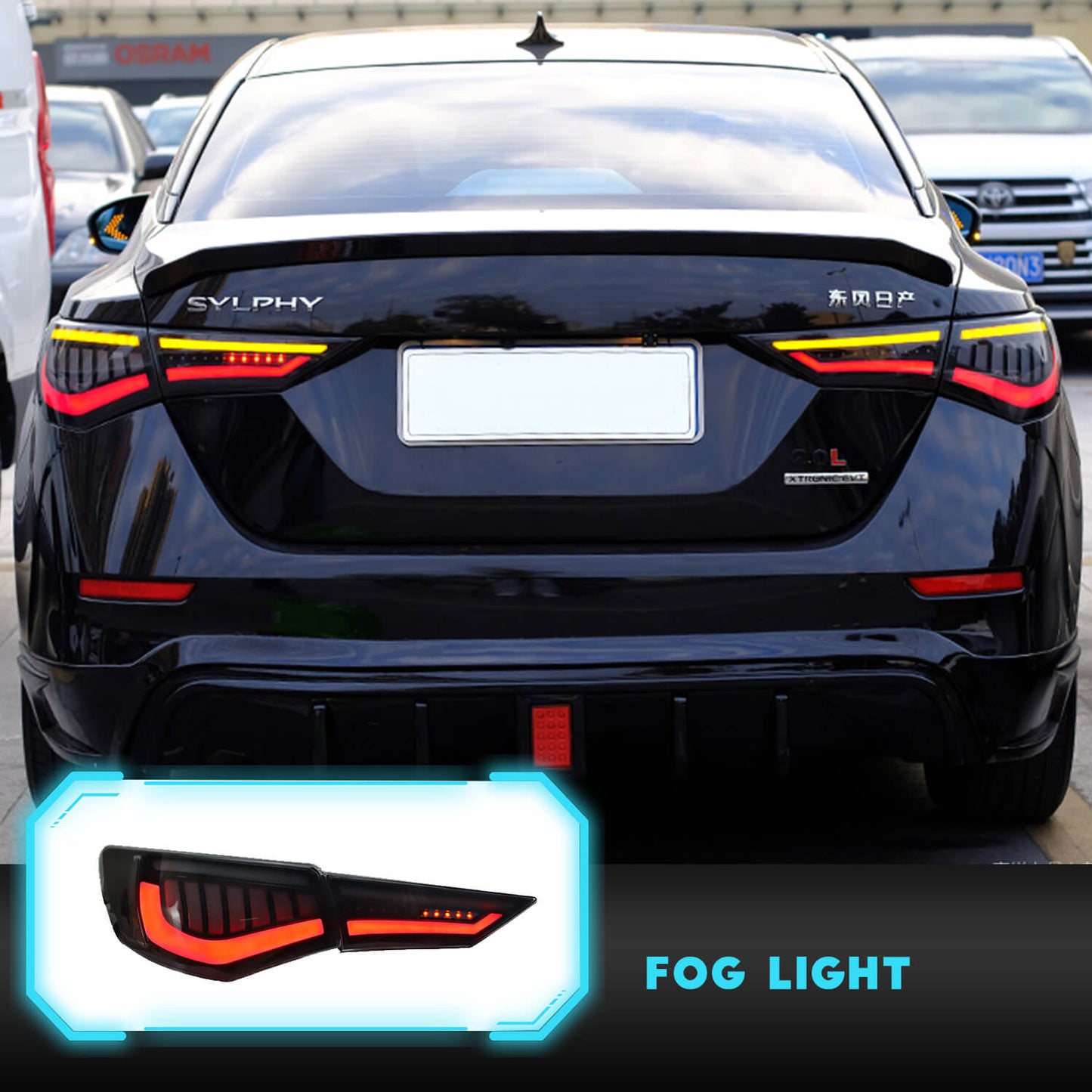HCMOTION LED Tail Lights For Nissan Sylphy 19-22