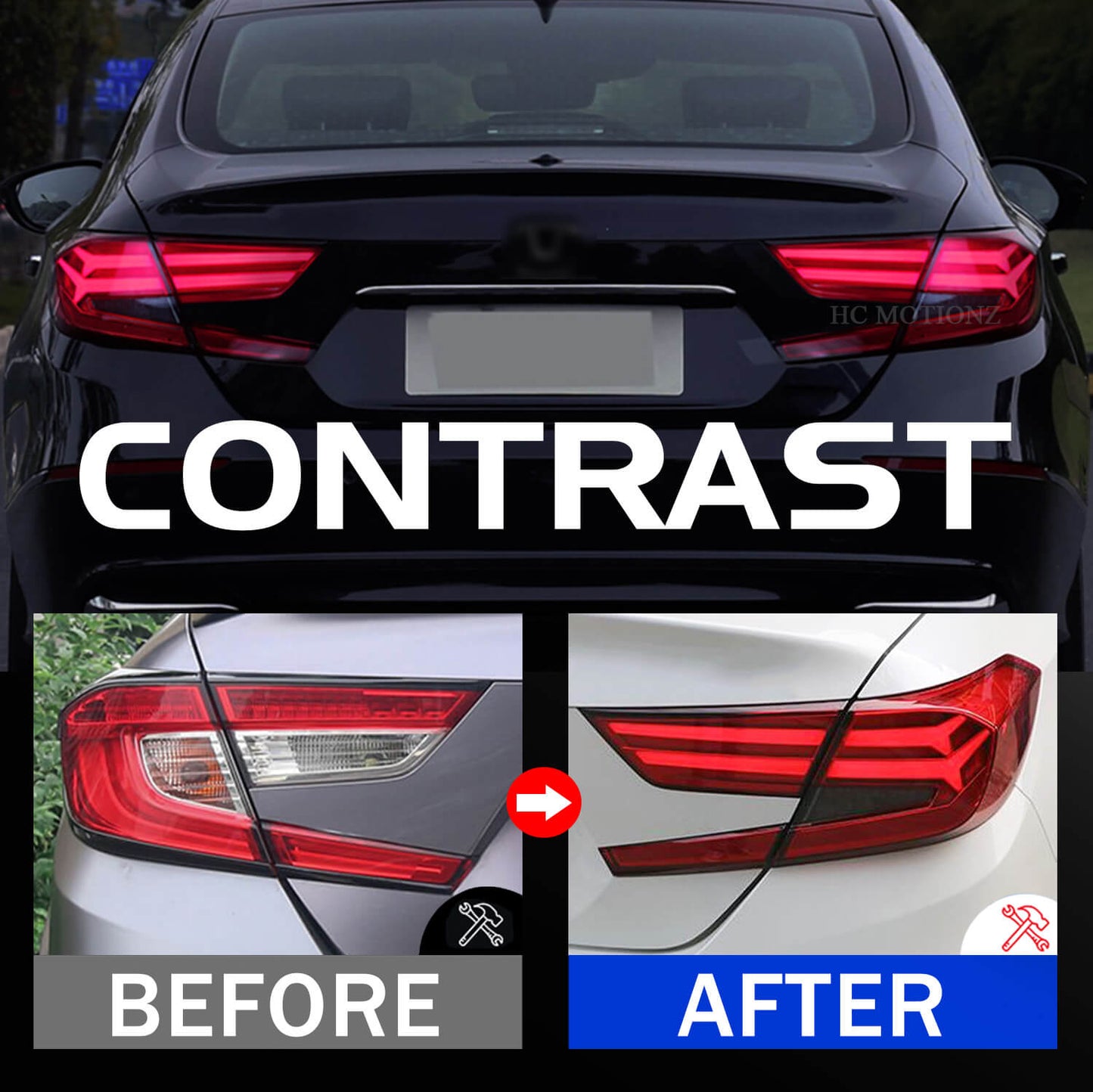 HCMOTION Taillights For Honda Accord 2018-2021