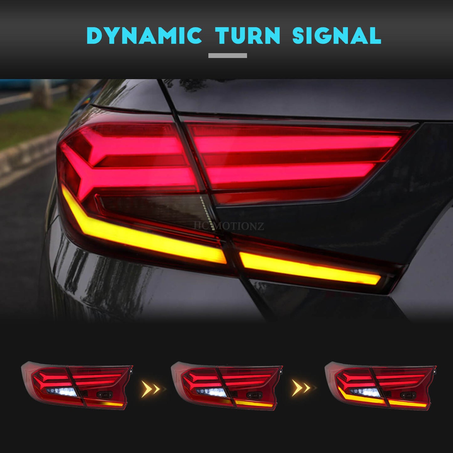 HCMOTION Taillights For Honda Accord 2018-2021