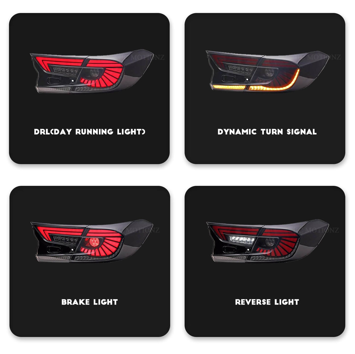 HCMOTION Taillights For Honda Accord 2018-2022