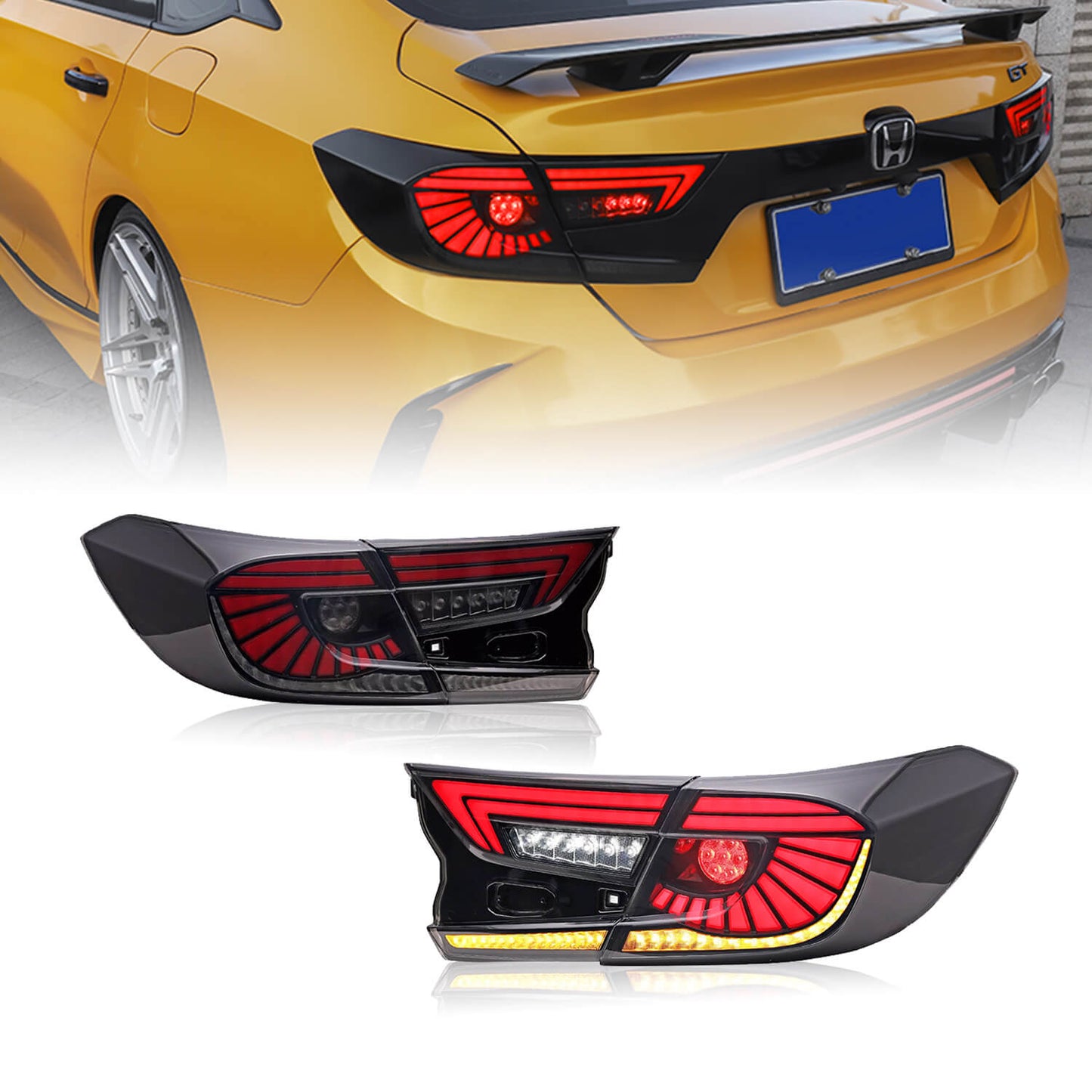 HCMOTION Taillights For Honda Accord 2018-2022