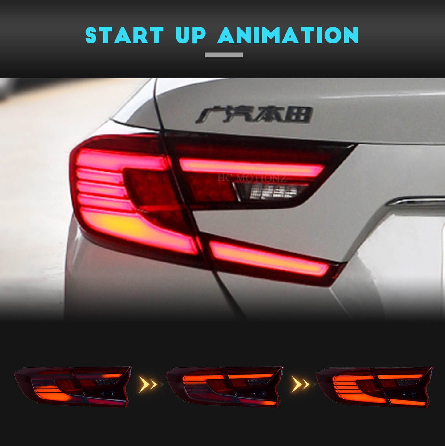 HCMOTION Taillights For Honda Accord 2018-2022