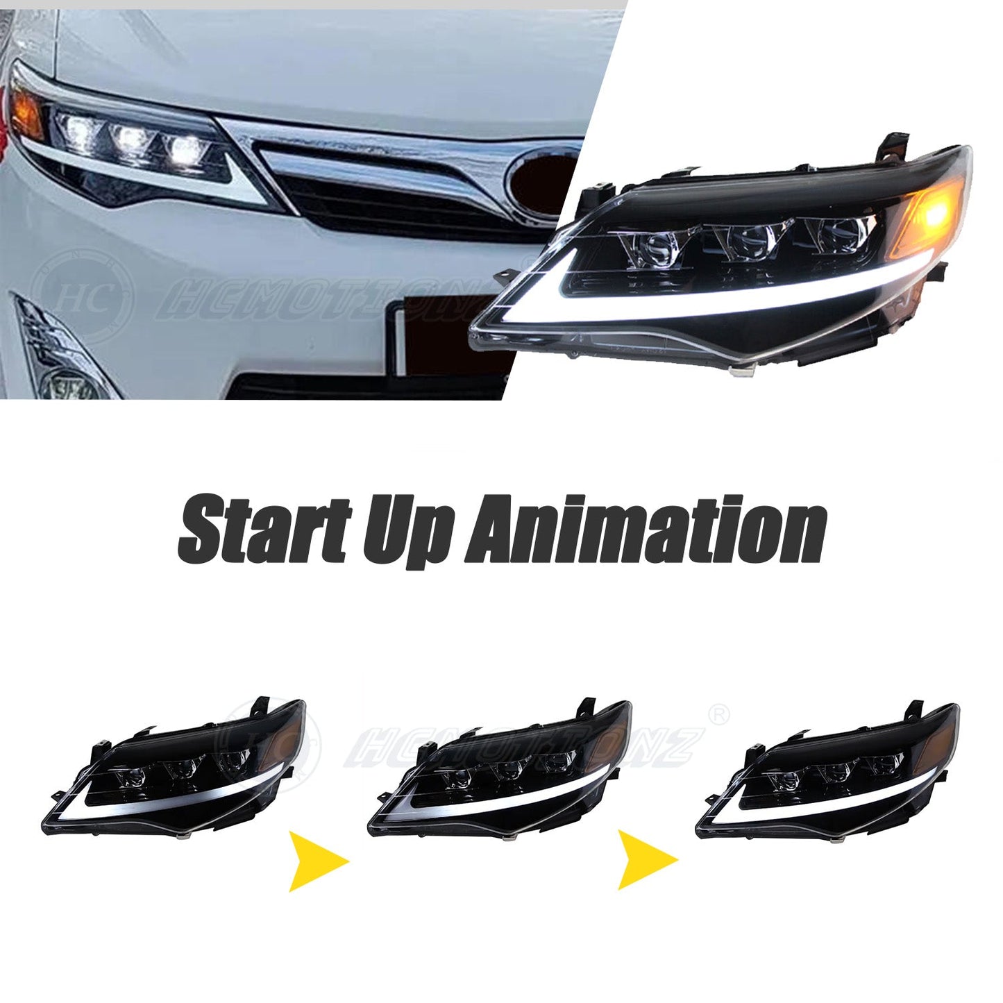 HCMOTION LED Headlights For Toyota Camry 2012-2014 - HCMOTION