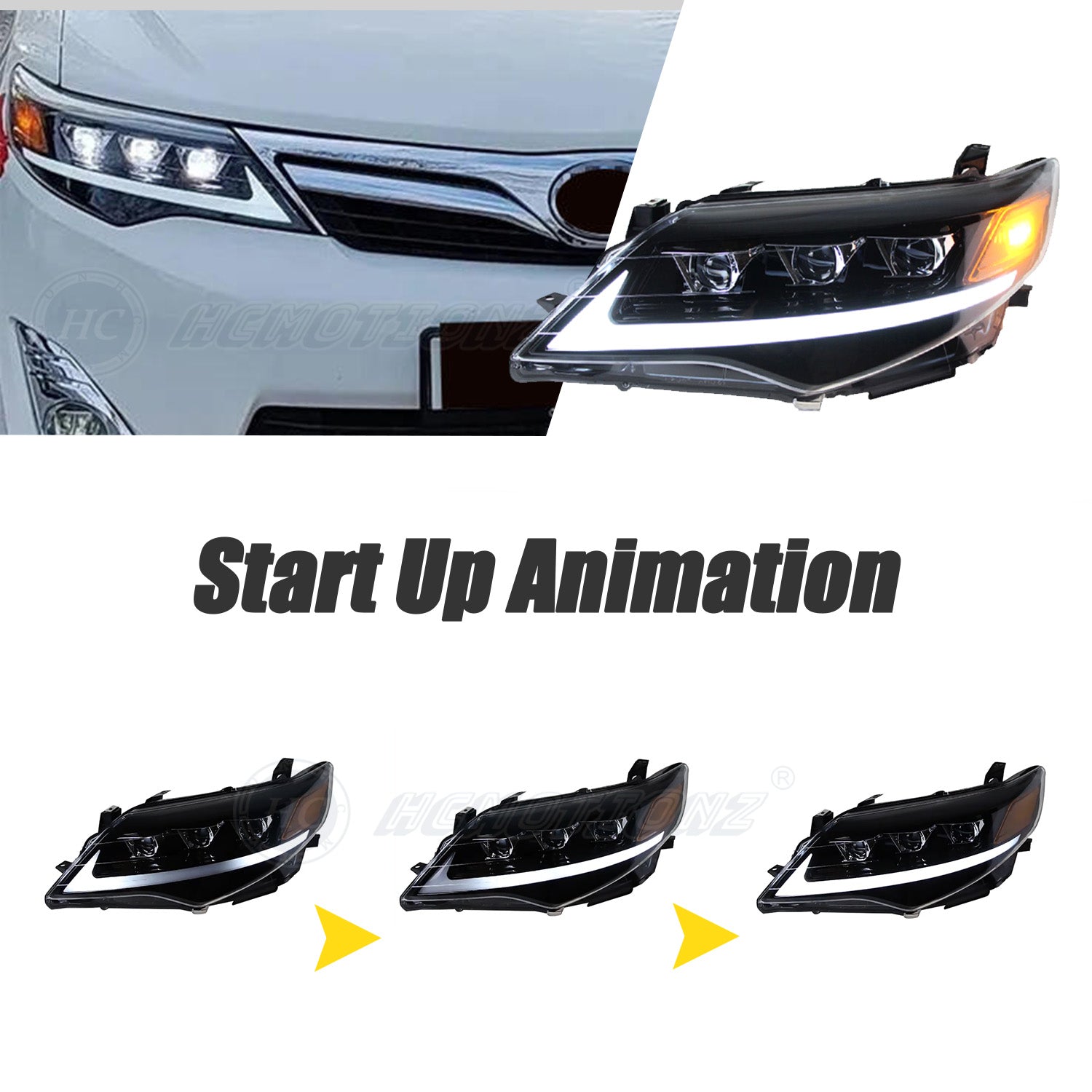 HCMOTION LED Headlights For Toyota Camry 2012-2014 - HCMOTION